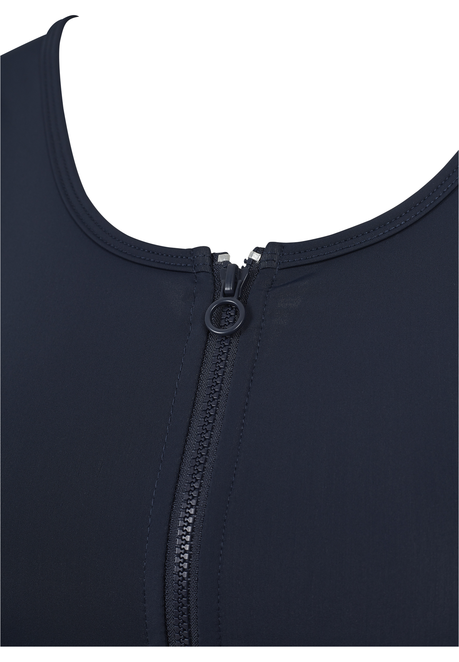 Ladies Side Stripe Cropped Zip Top navy/fire red/white L - variant image 8