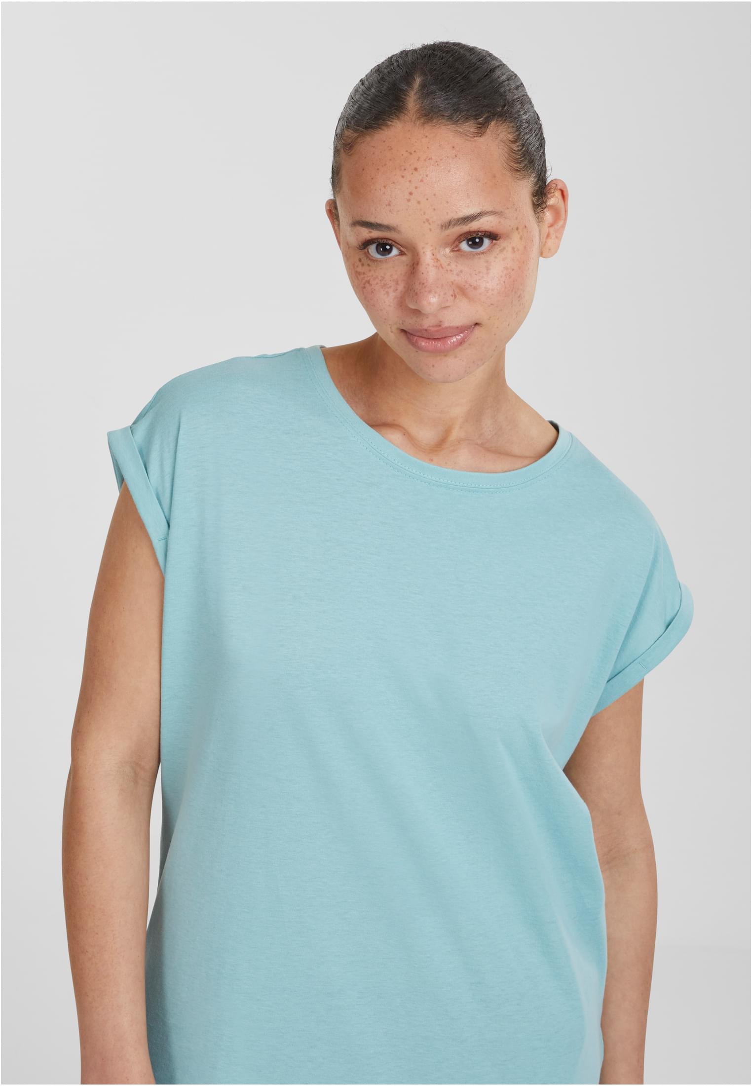 Ladies Extended Shoulder Tee bluemint 3XL - variant image 3