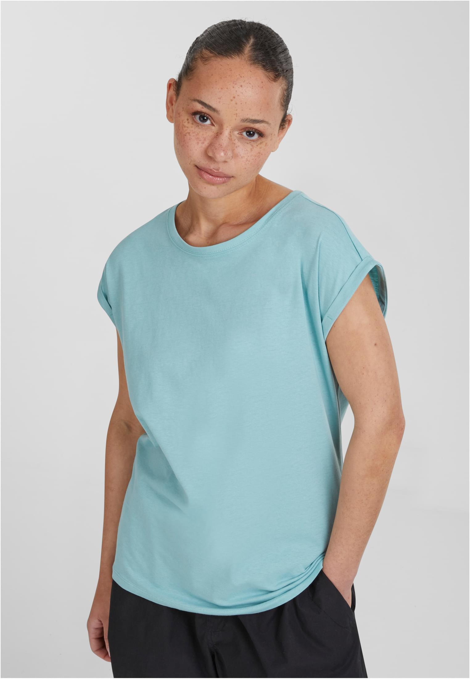 Ladies Extended Shoulder Tee bluemint 3XL - variant image 4