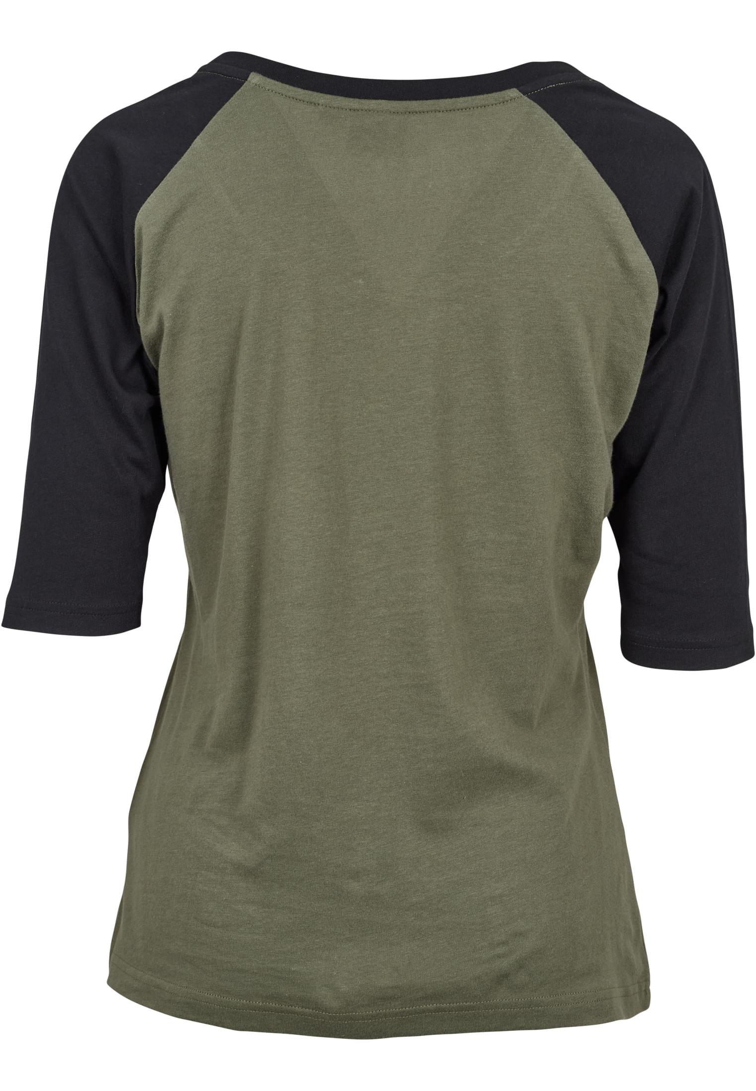 Ladies 3/4 Contrast Raglan Tee olive/black 3XL - variant image 6
