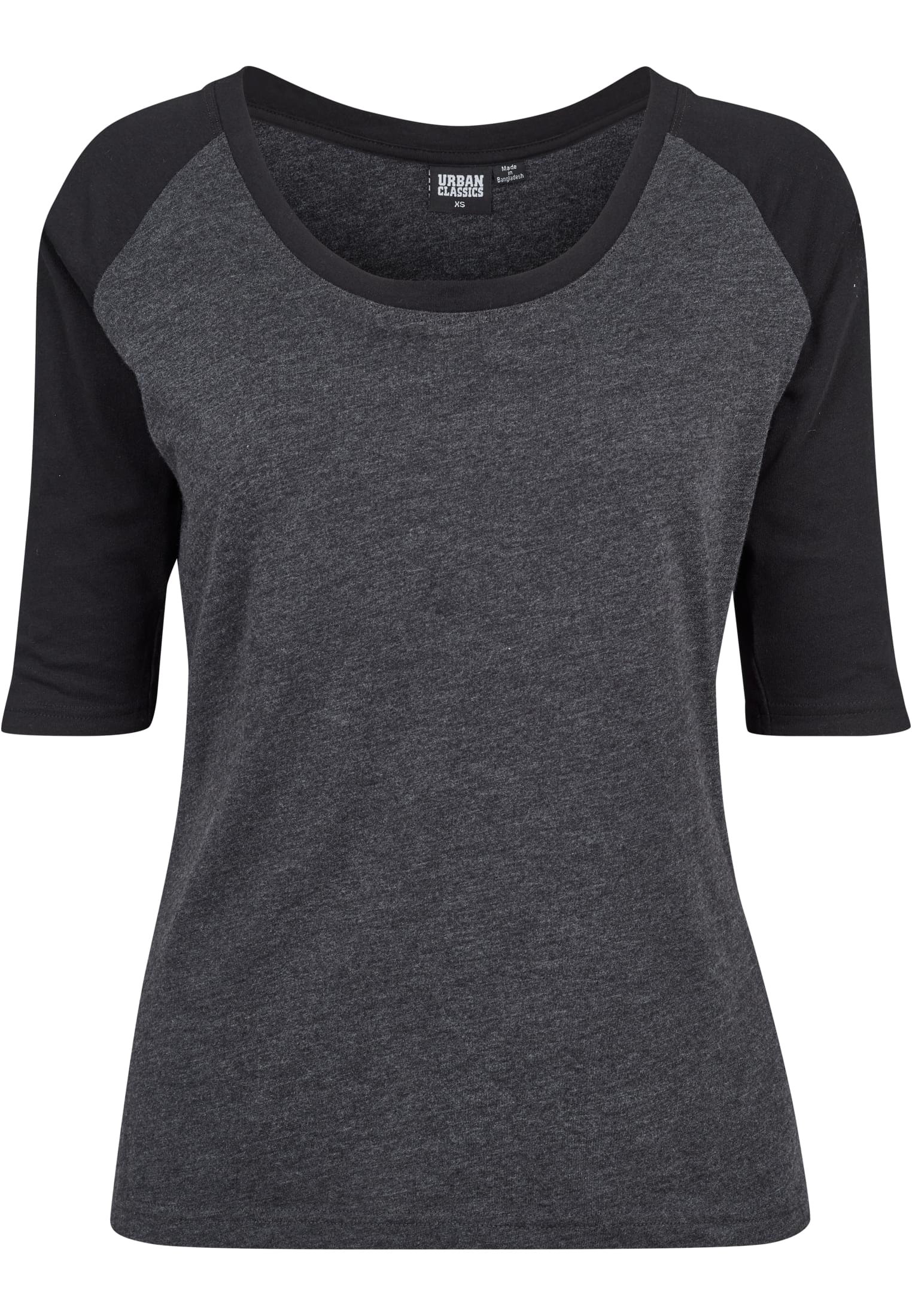 Frauen 3/4 Kontrast Raglan T-Shirt grau/schwarz 3XL
 - variant image 5