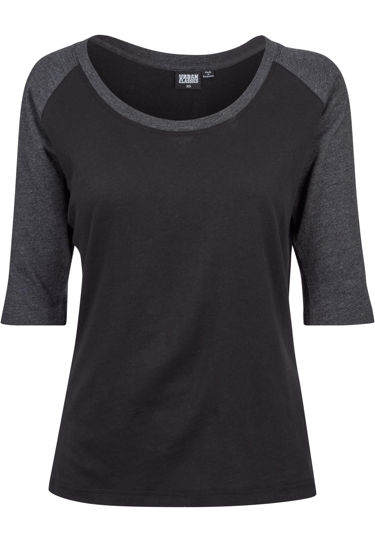 Frauen 3/4 Kontrast Raglan T-Shirt schwarz/anthrazit 3XL
 - variant image 4