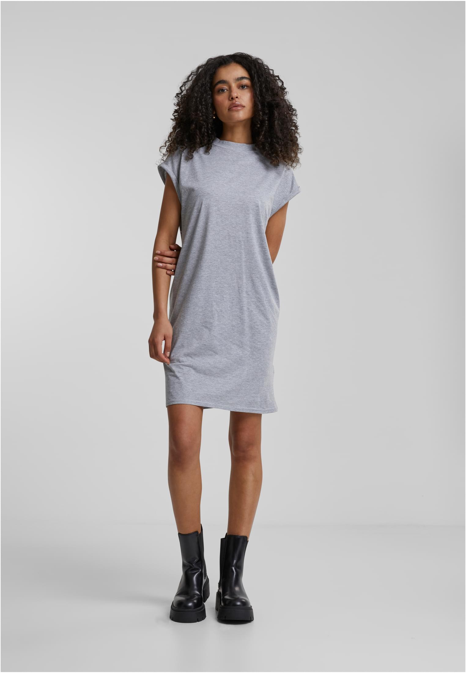 Ladies Turtle Extended Shoulder Dress grey 4XL - variant image 4