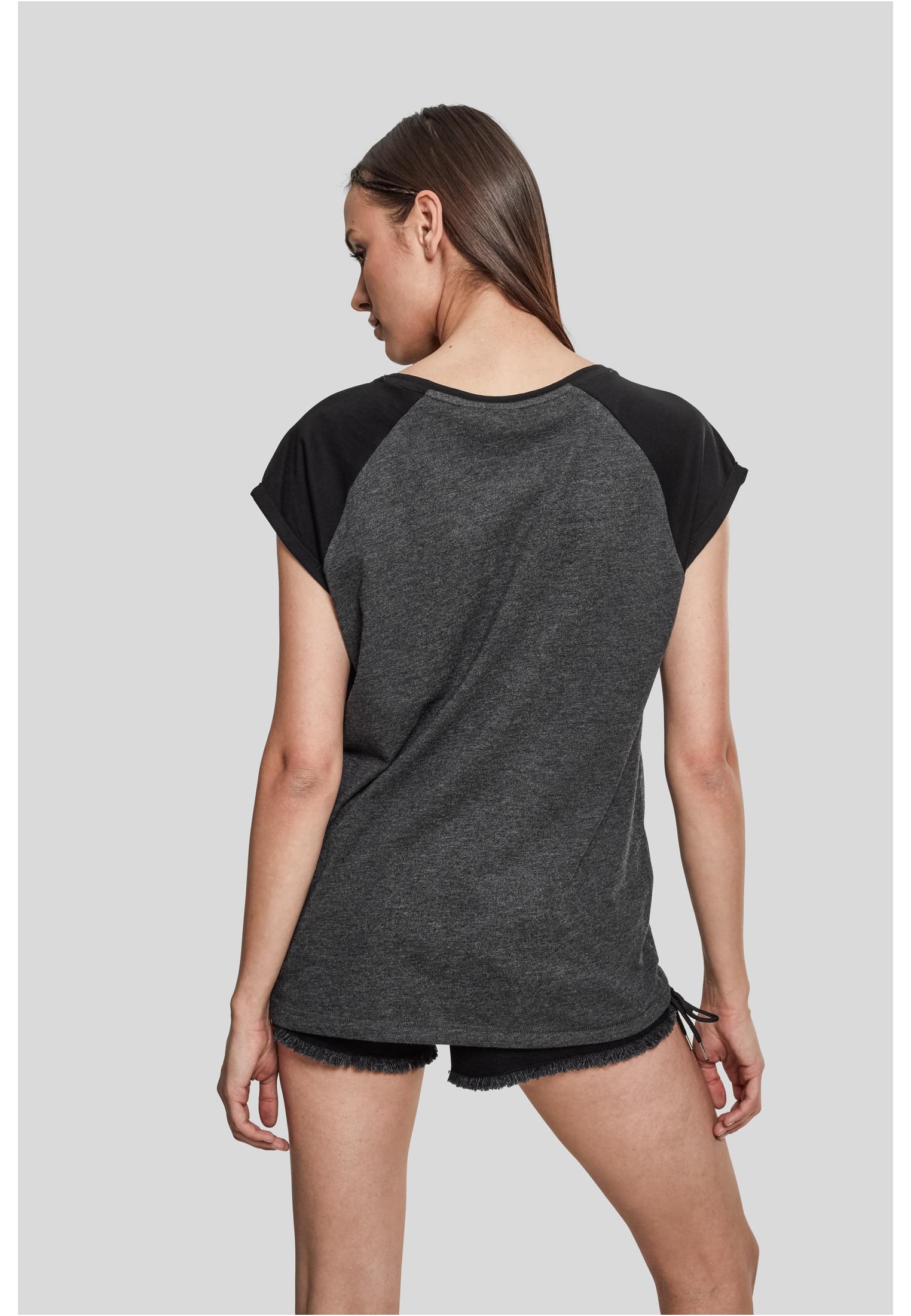 T-shirt contrast raglan femme couleur charbon/noir 3XL
 - variant image 2