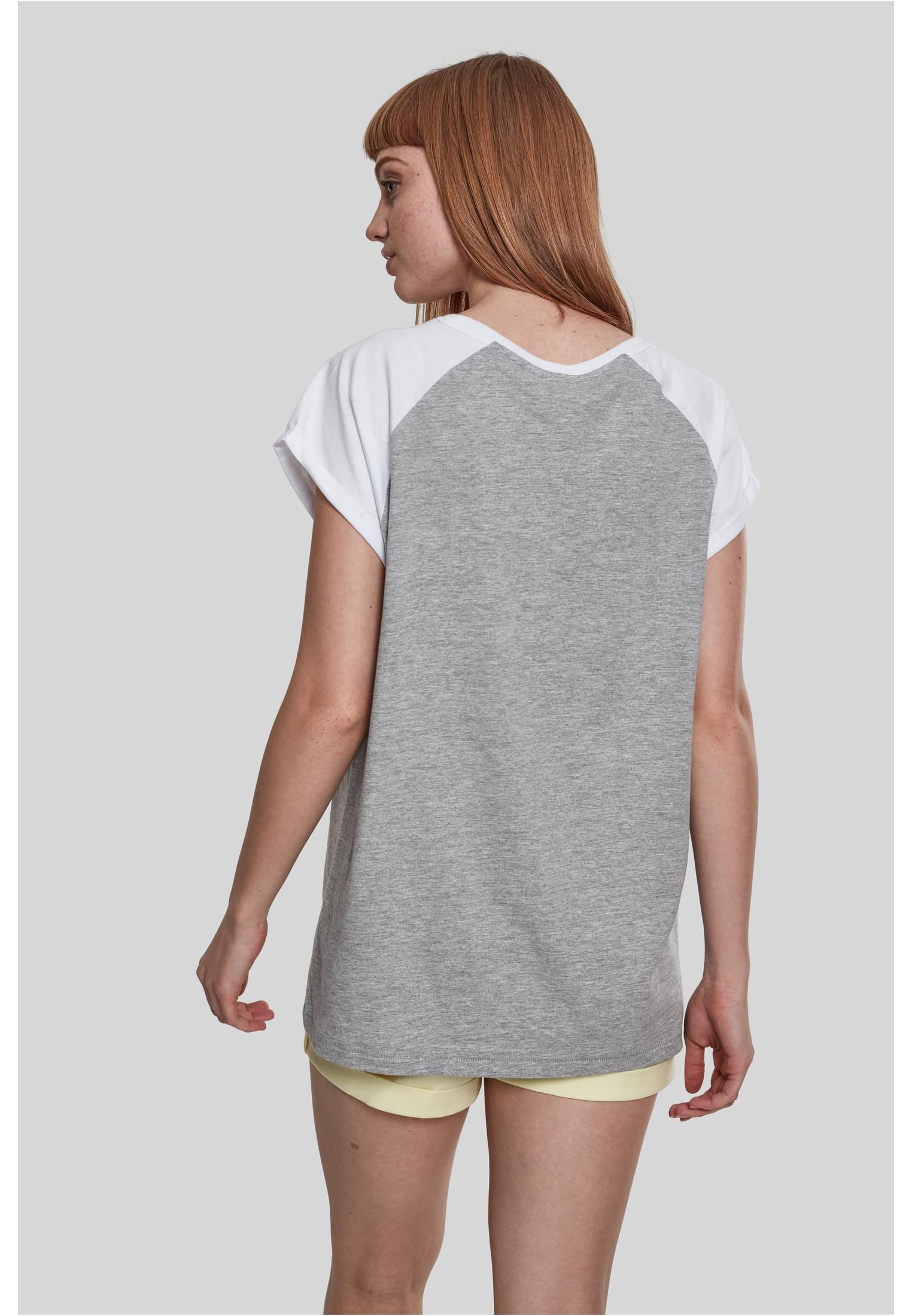 T-shirt contrast femme Raglan gris/blanc 3XL
 - variant image 2