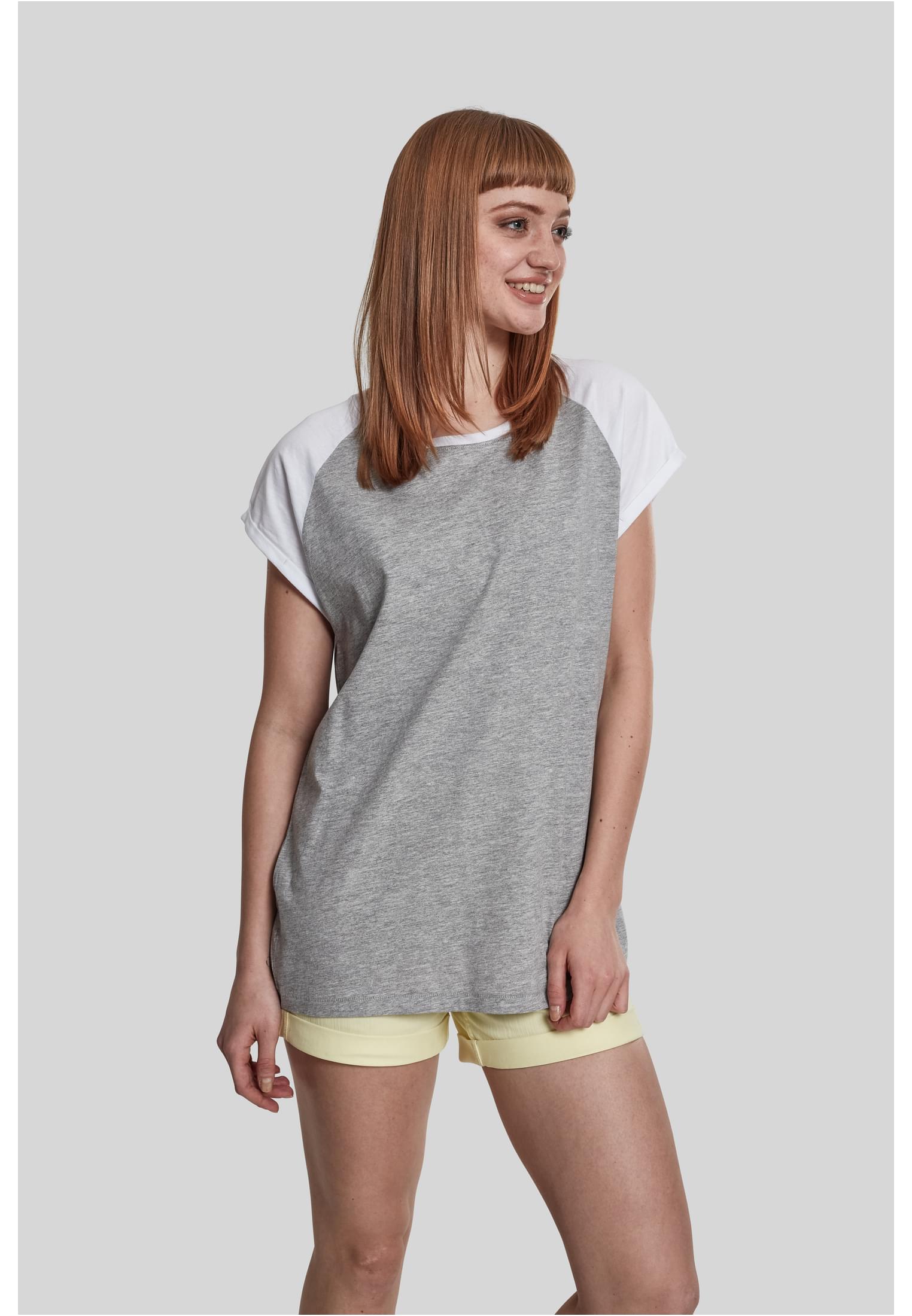 T-shirt contrast femme Raglan gris/blanc 3XL
 - alternate variant 2