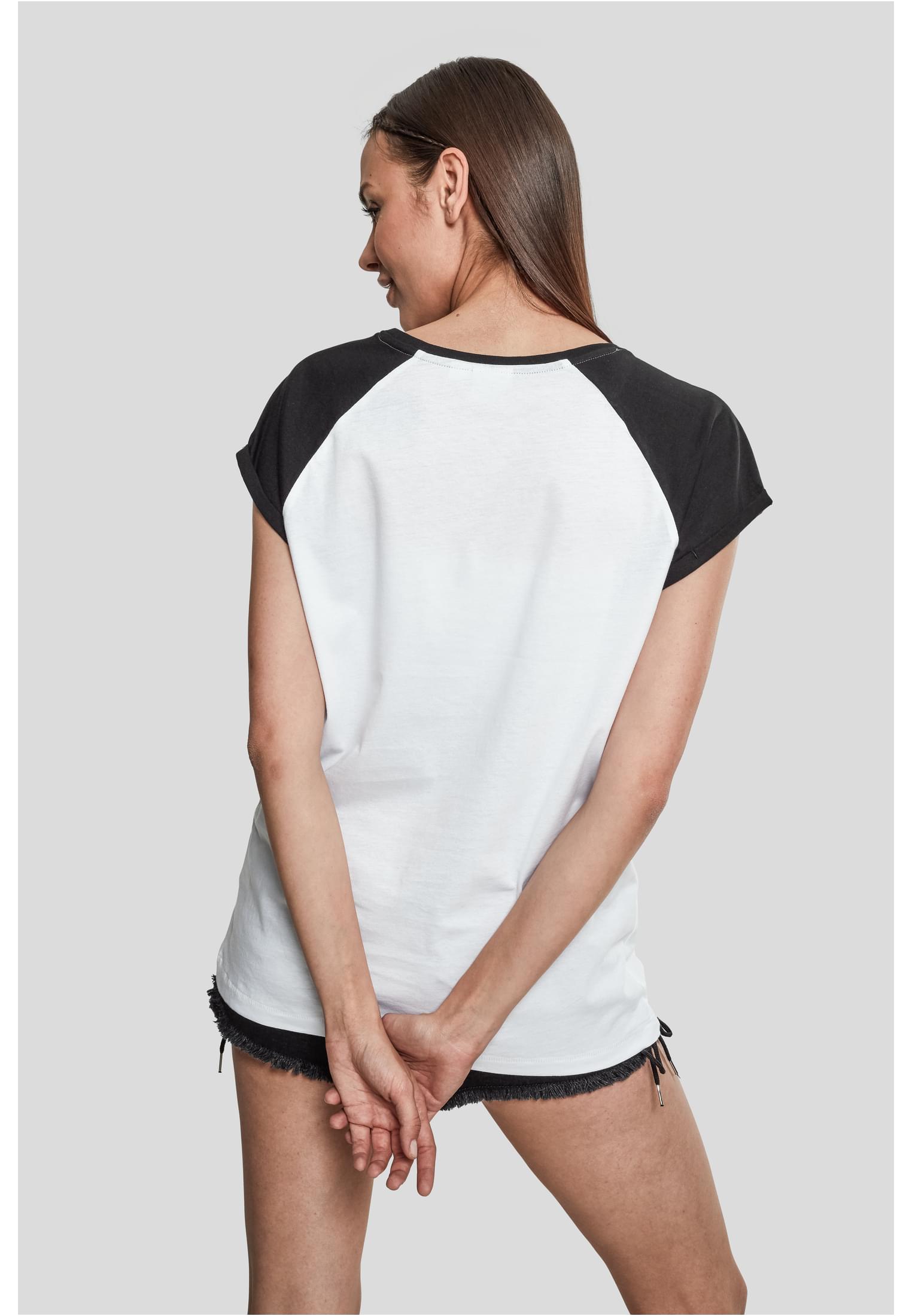 T-shirt contrast raglan femme blanc/noir 3XL
 - variant image 2