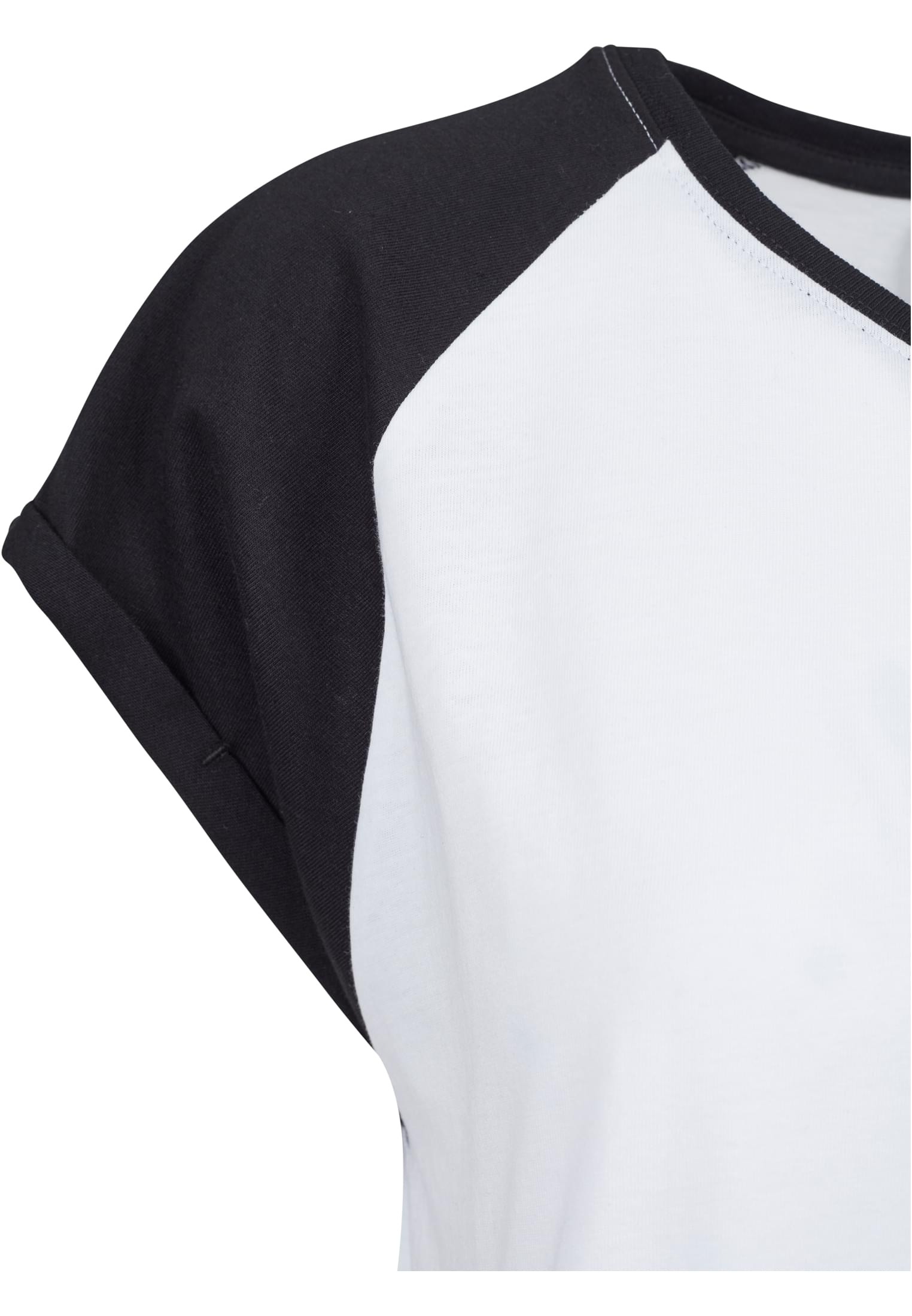 T-shirt contrast raglan femme blanc/noir 3XL
 - variant image 9