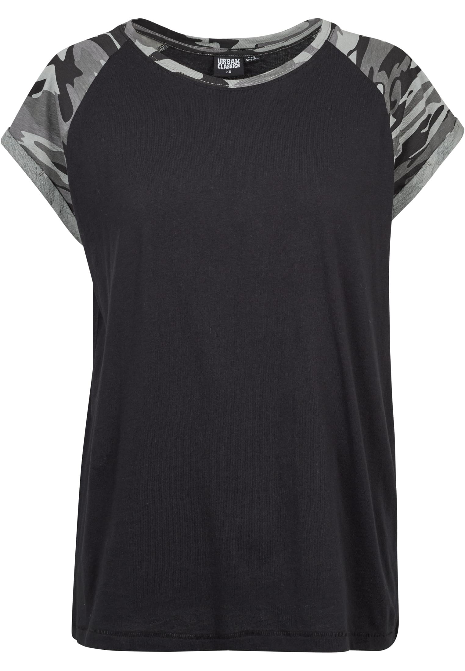 T-shirt contrast raglan femme noir/camouflage foncé XL
 - variant image 7