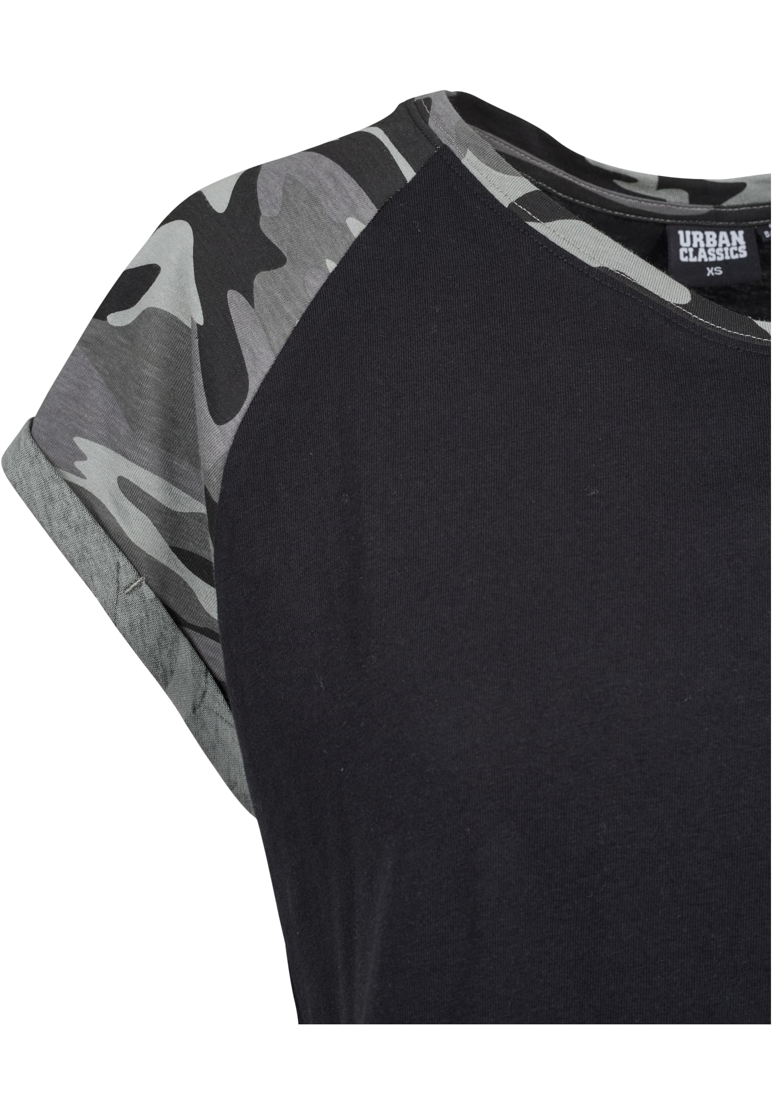 T-shirt contrast raglan femme noir/camouflage foncé XL
 - variant image 9