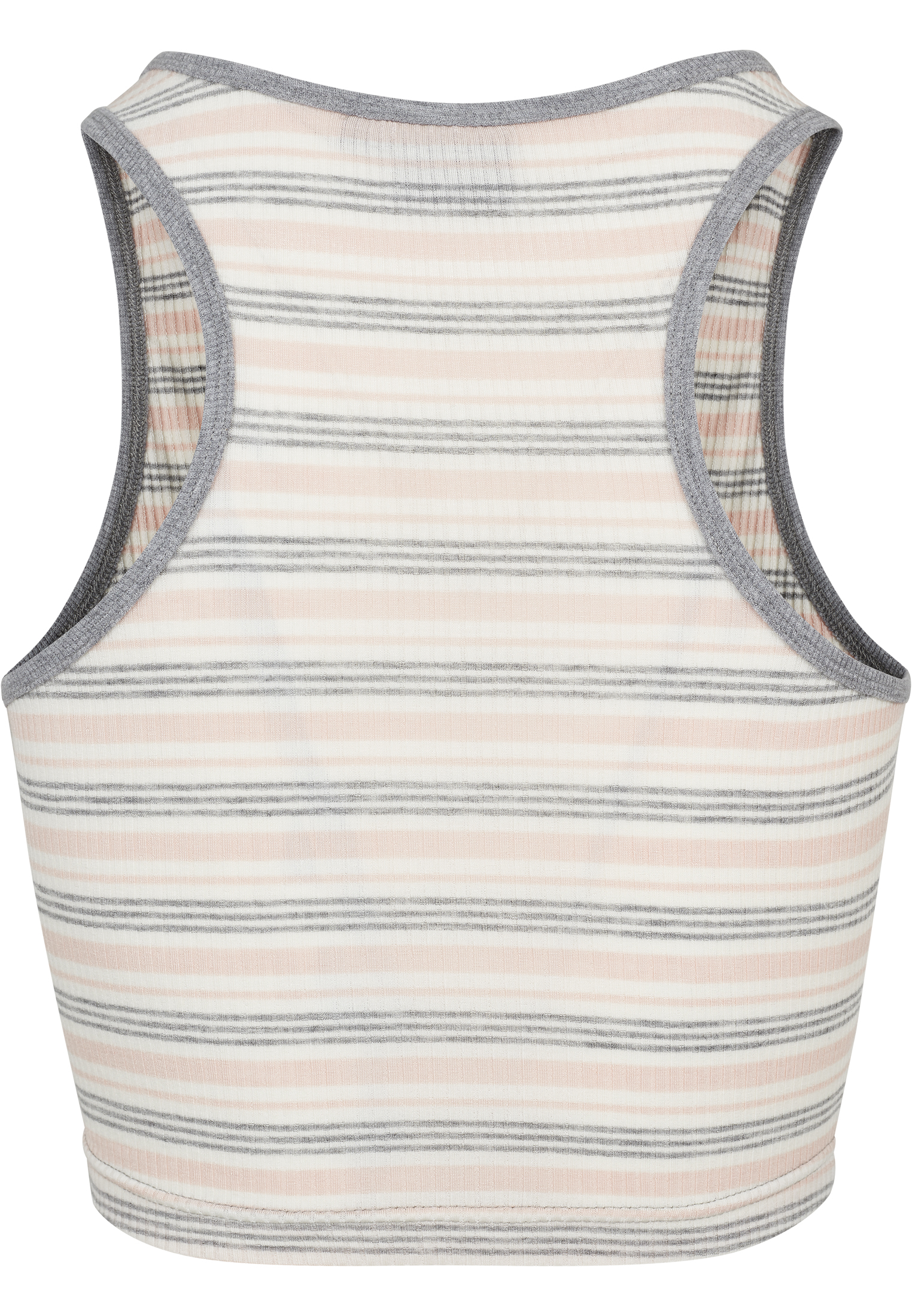 Femme Top Rayures Rib Cropped rose/blanc/gris
 - variant image 6