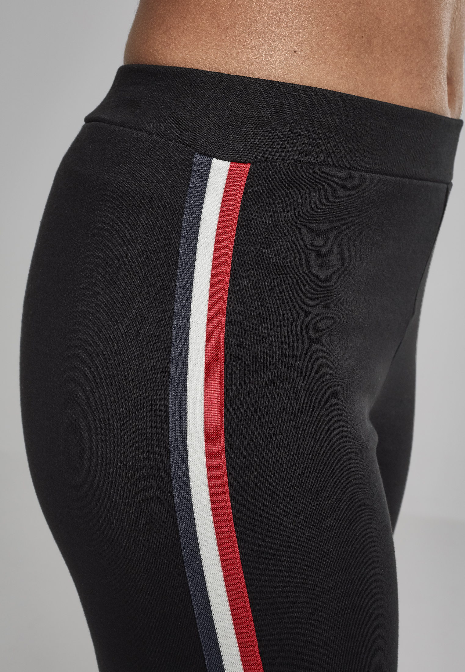 Ladies 3-Tone Tape Leggings black/firered/white/navy XL - variant image 5