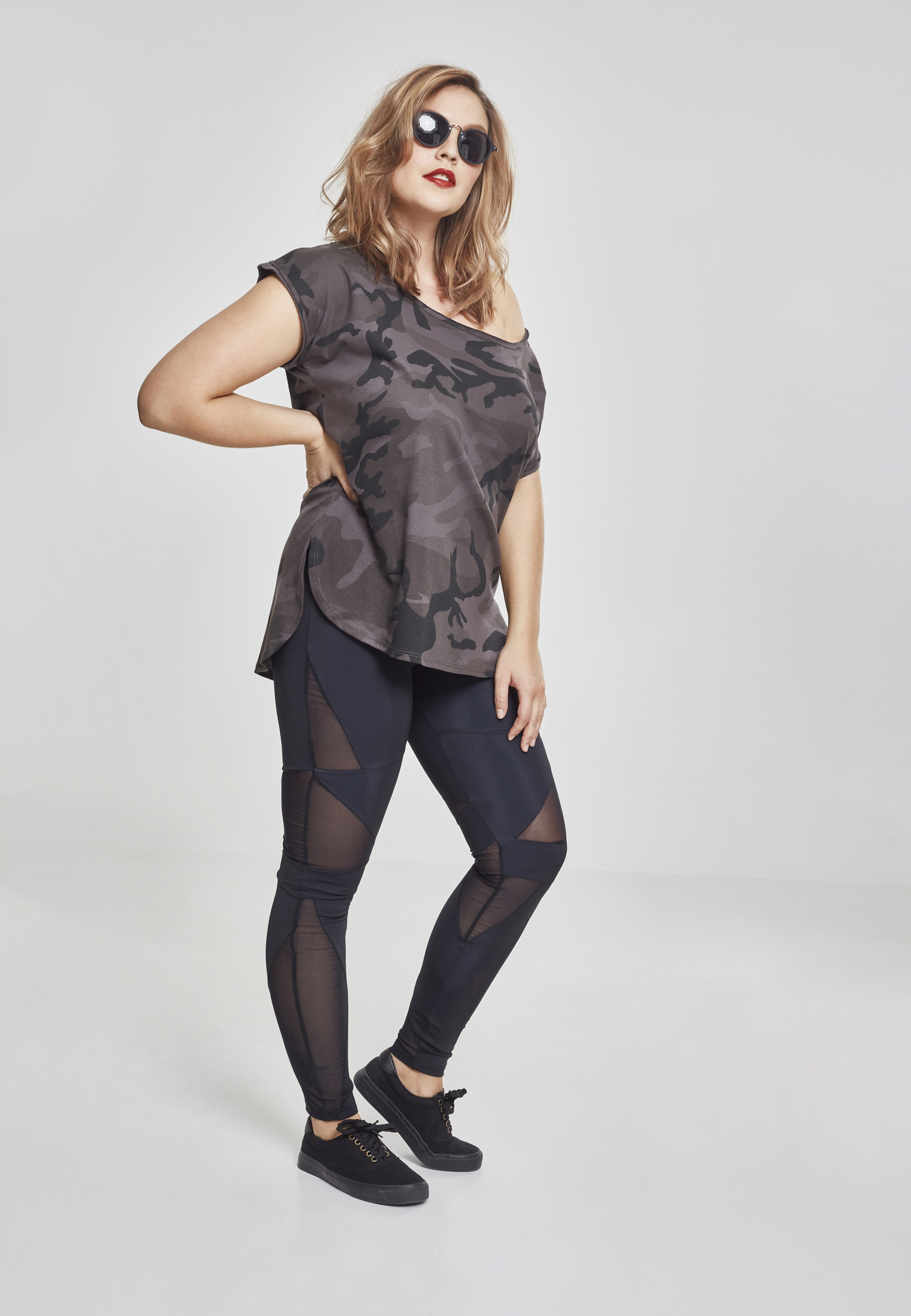 Ladies Triangle Tech Mesh Leggings blk/blk 3XL - variant image 4