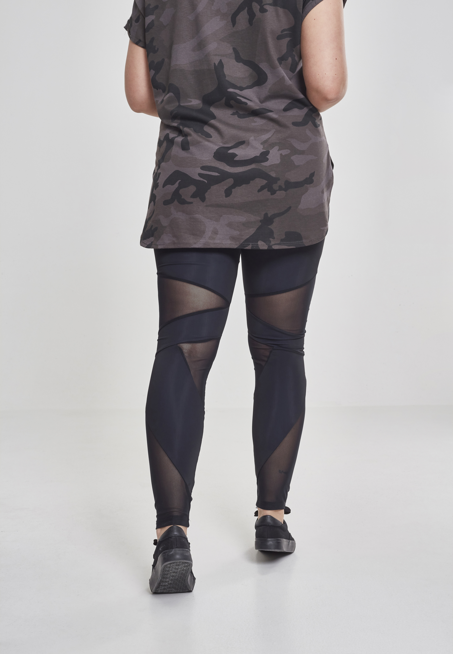 Ladies Triangle Tech Mesh Leggings blk/blk 3XL - variant image 2