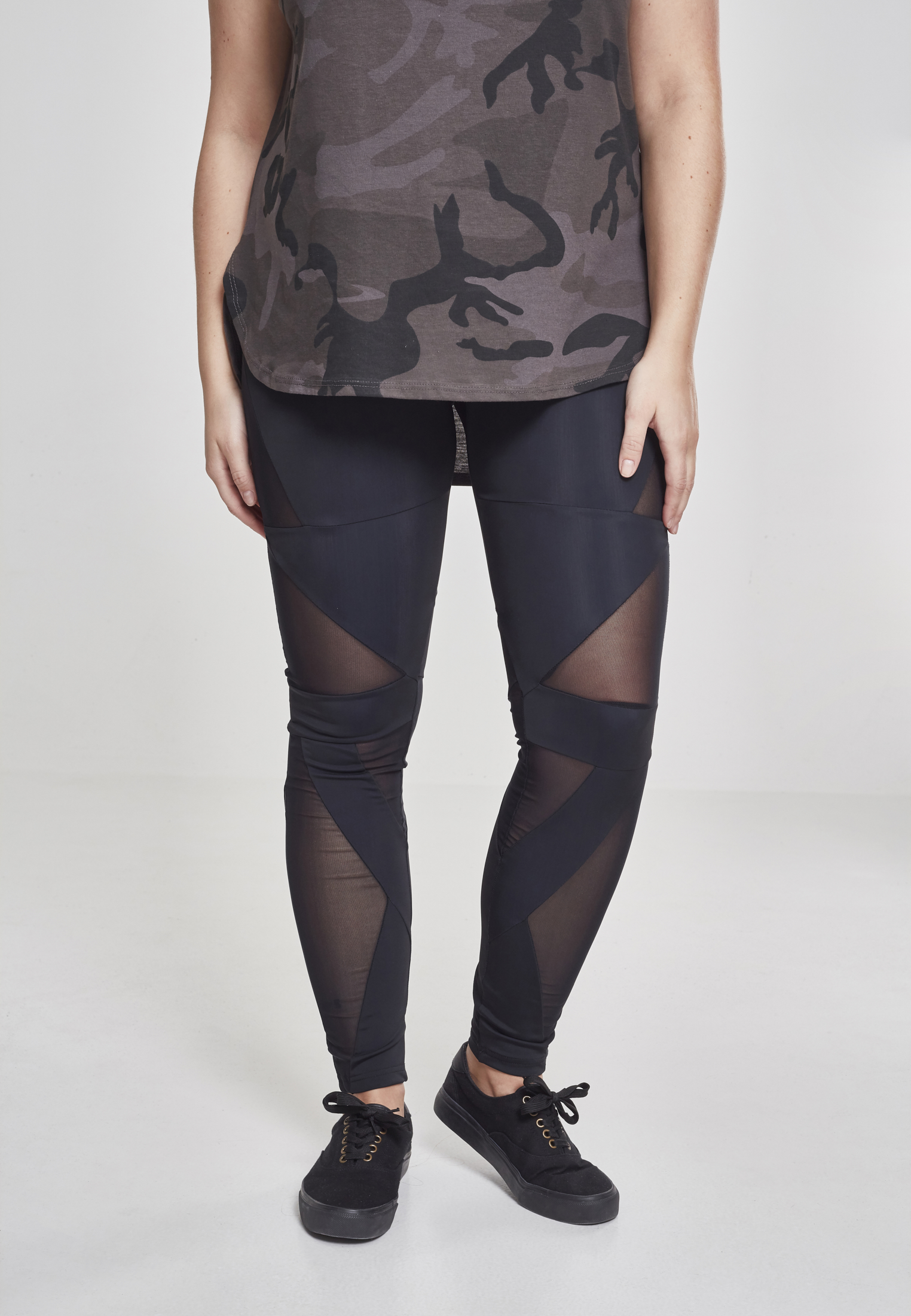 Ladies Triangle Tech Mesh Leggings blk/blk 3XL - alternate variant 1
