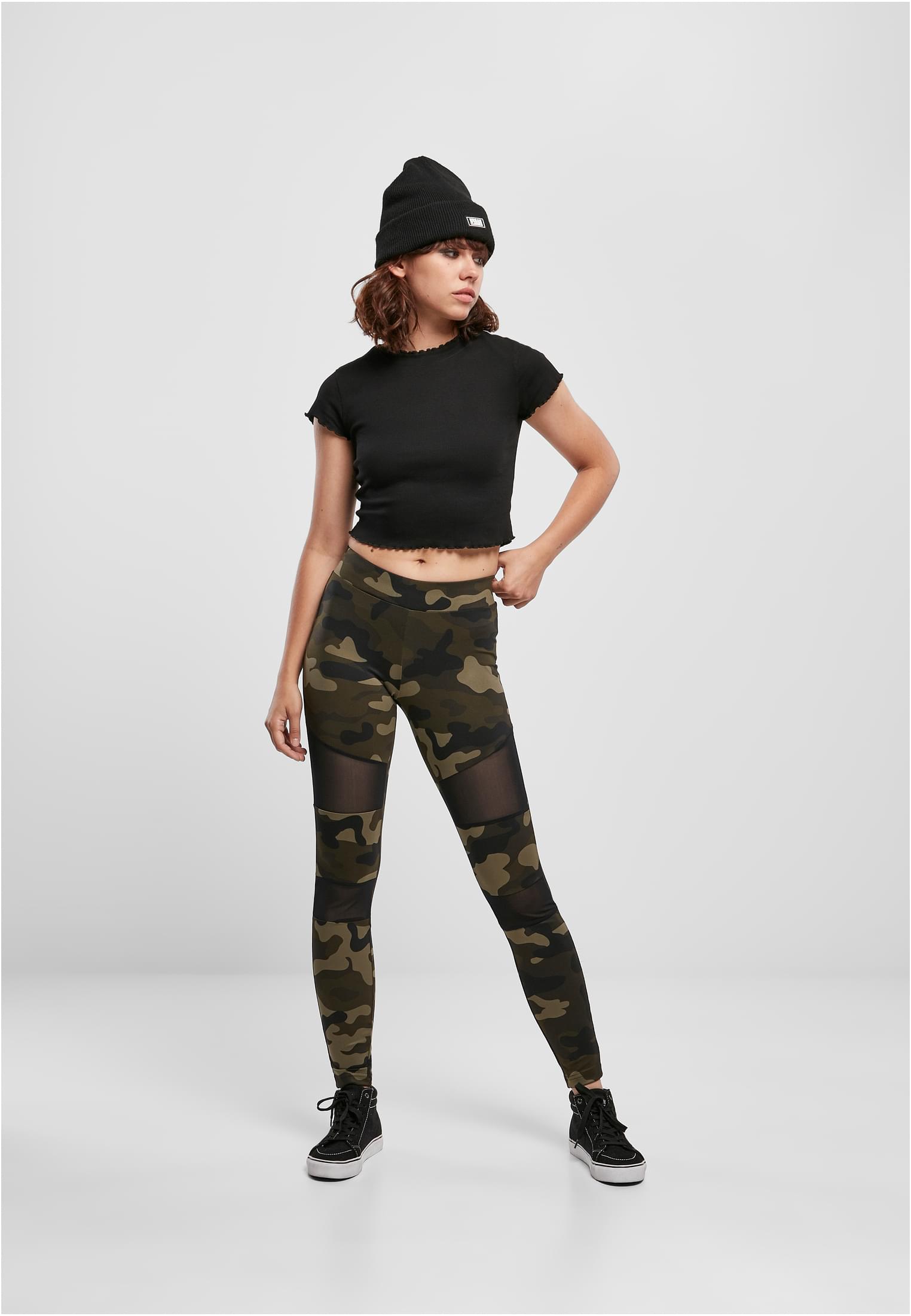 Ladies Camo Tech Mesh Leggings woodcamo/blk 3XL - variant image 4