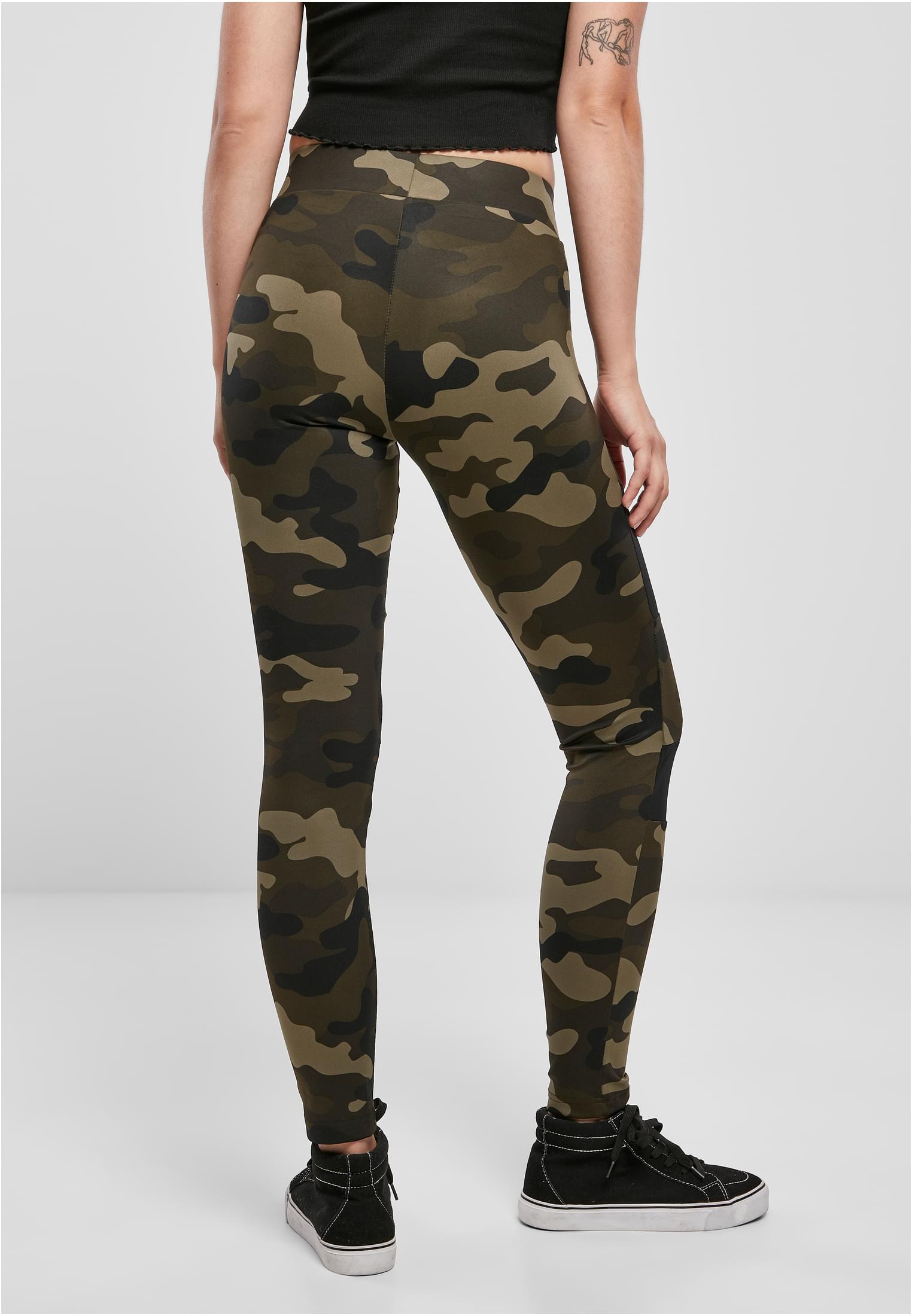 Ladies Camo Tech Mesh Leggings woodcamo/blk 3XL - variant image 2