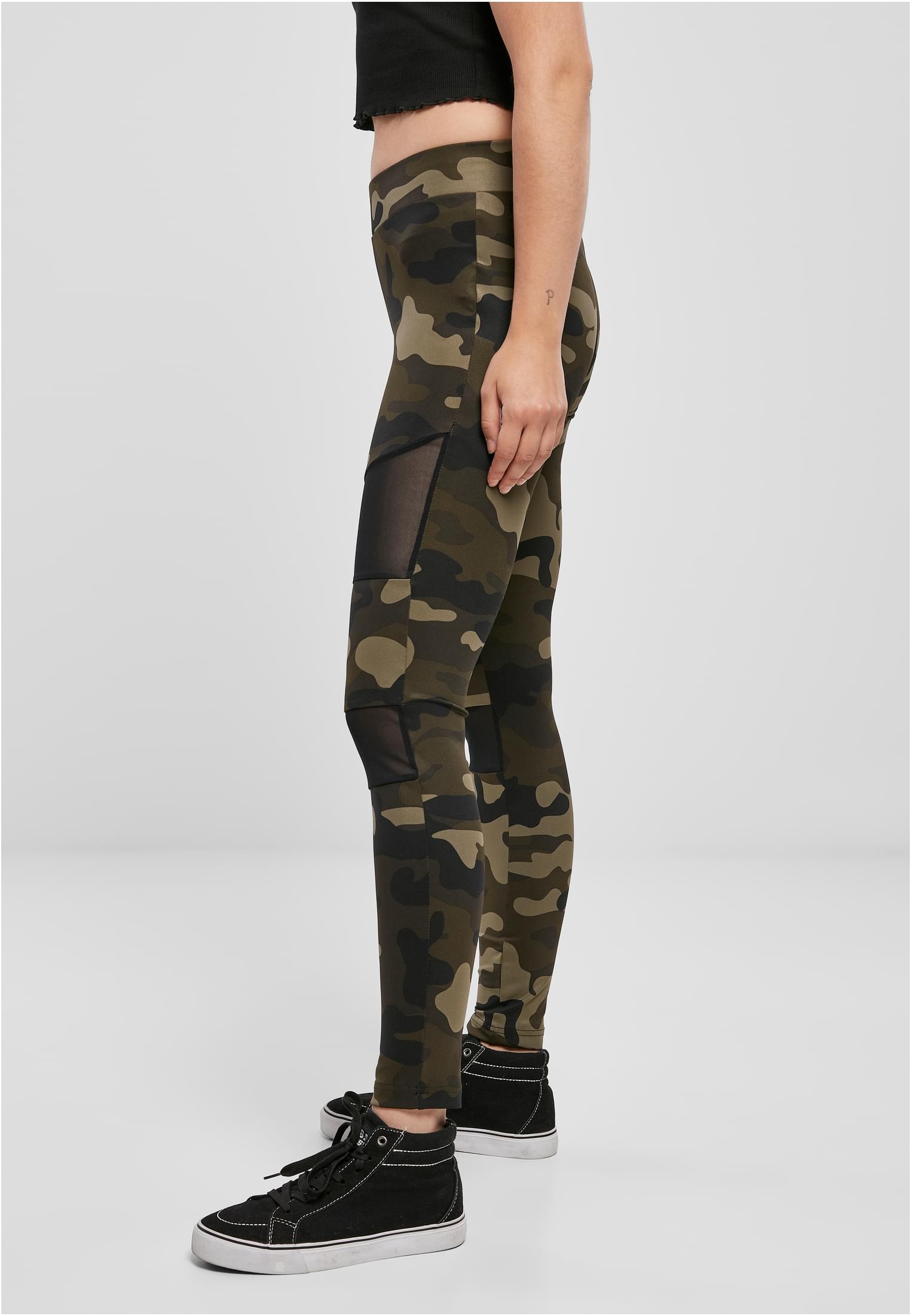 Ladies Camo Tech Mesh Leggings woodcamo/blk 3XL - variant image 1
