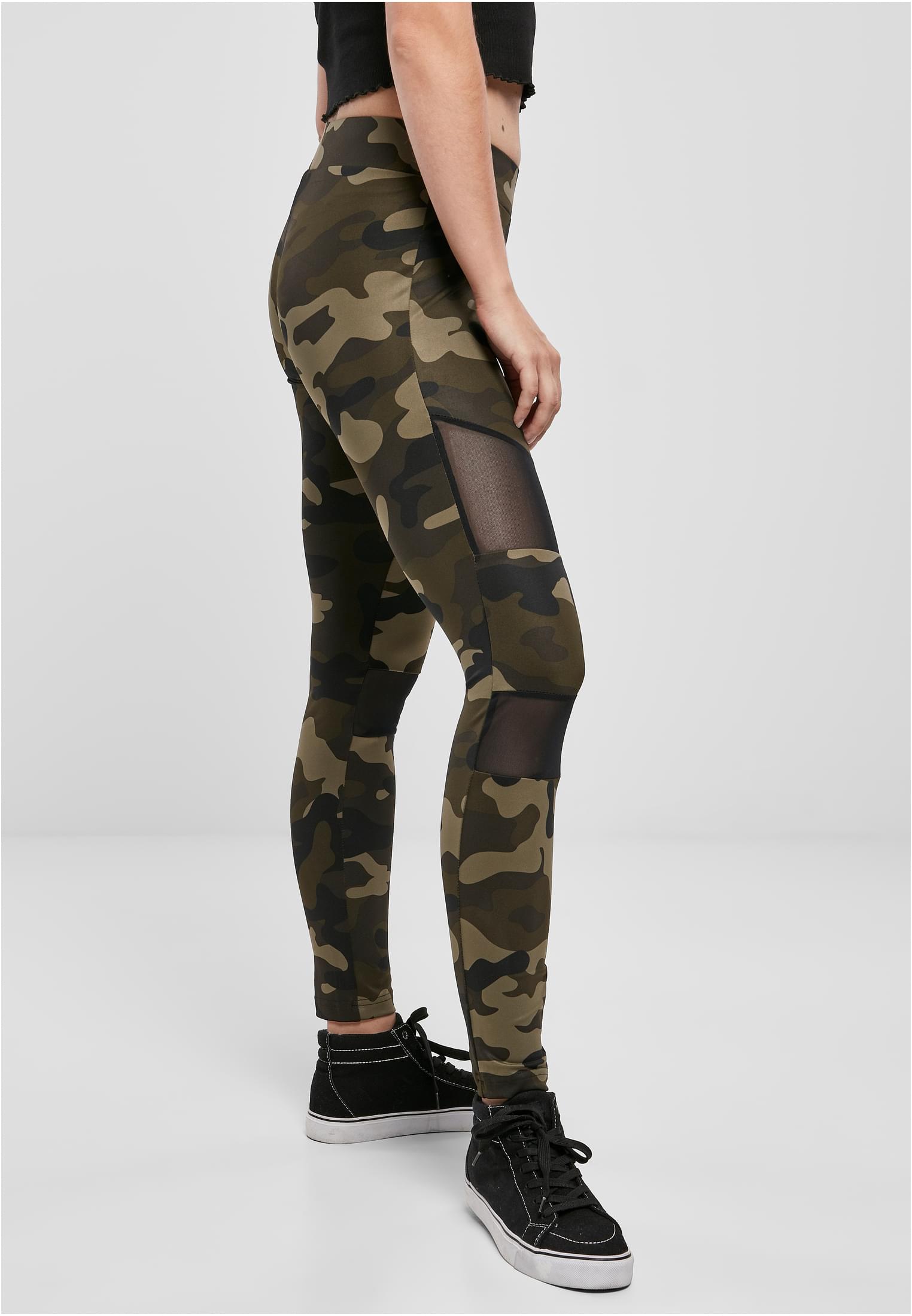 Ladies Camo Tech Mesh Leggings woodcamo/blk 3XL - variant image 3