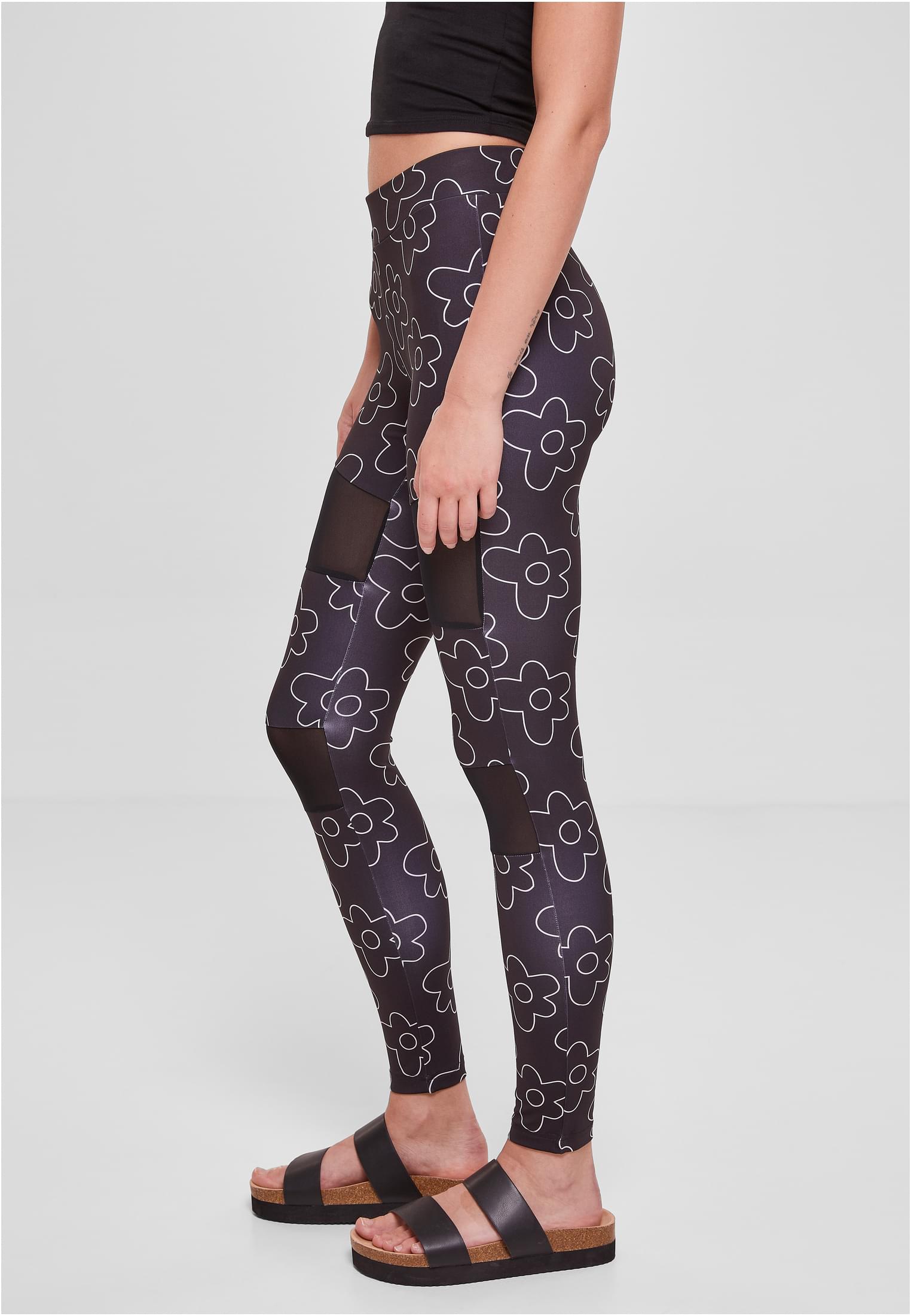 Ladies Tech Mesh AOP Leggings blackflower 3XL - variant image 1