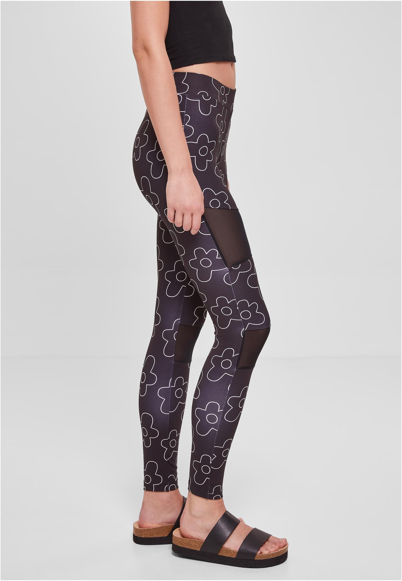 Ladies Tech Mesh AOP Leggings blackflower 3XL - variant image 3