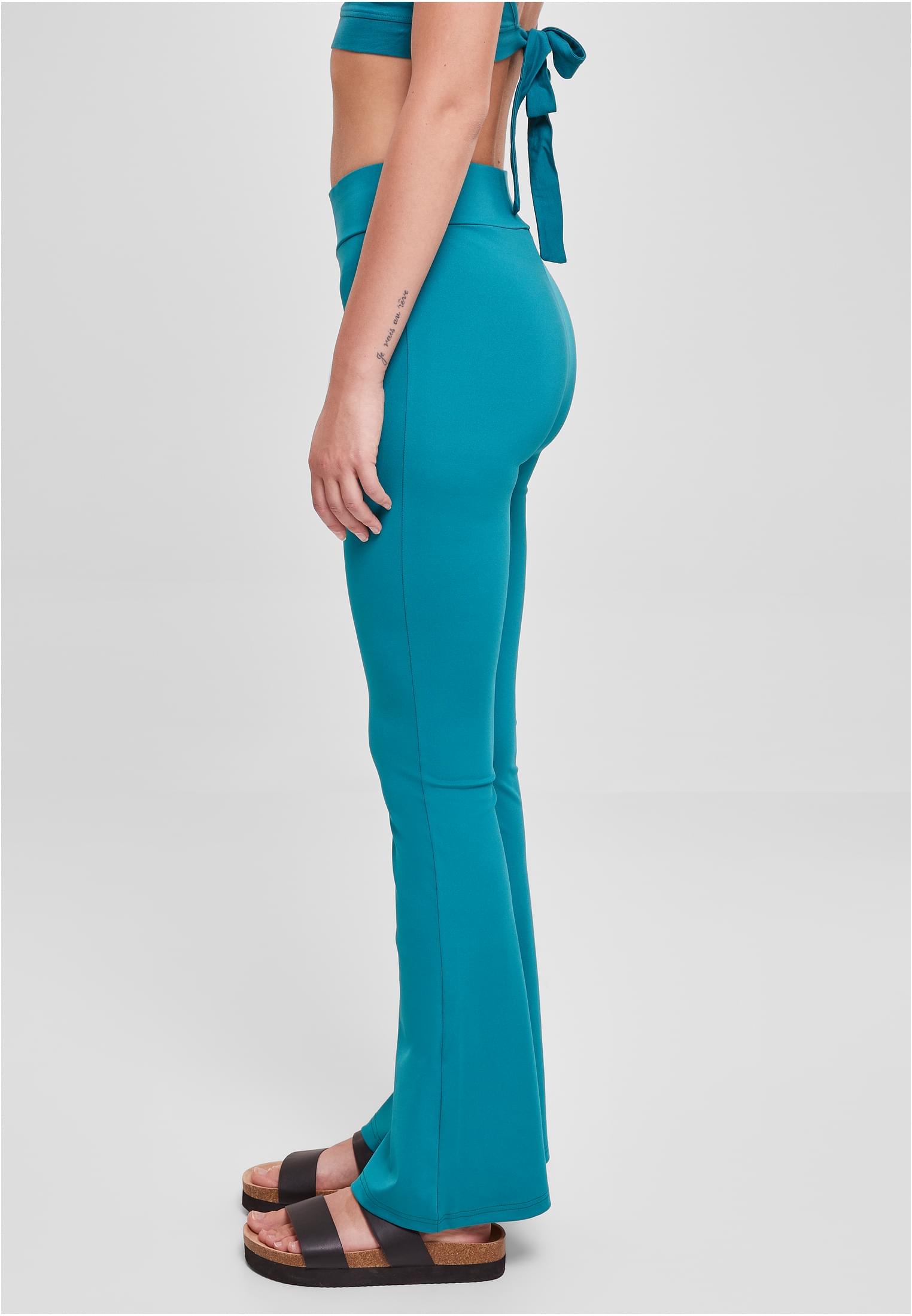 Frauen Recycelte Hohe Taille Ausgestellt Leggings wassergrün 3XL
 - variant image 1