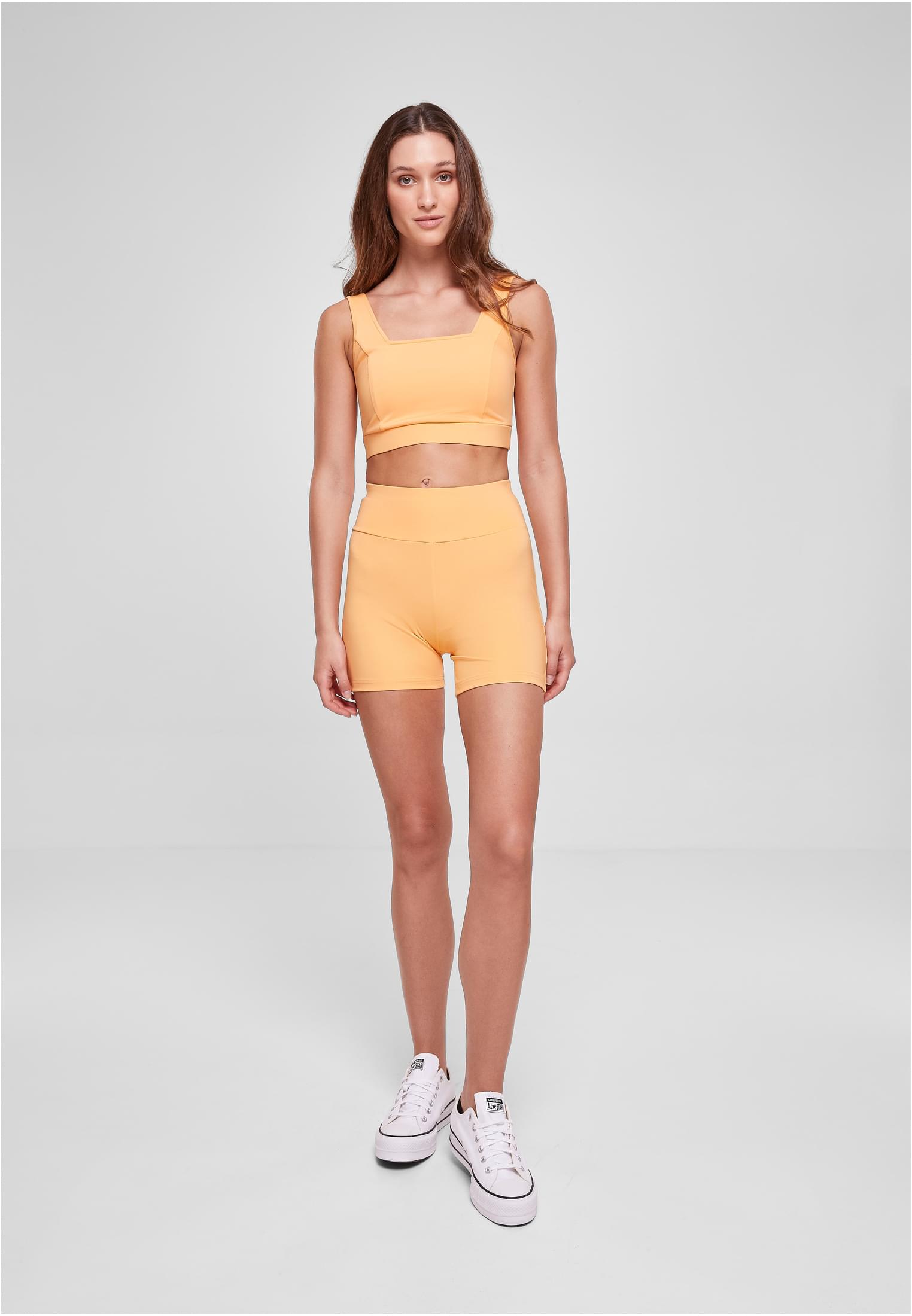 Ladies Recycled High Waist Cycle Hot Pants paleorange 3XL - variant image 4