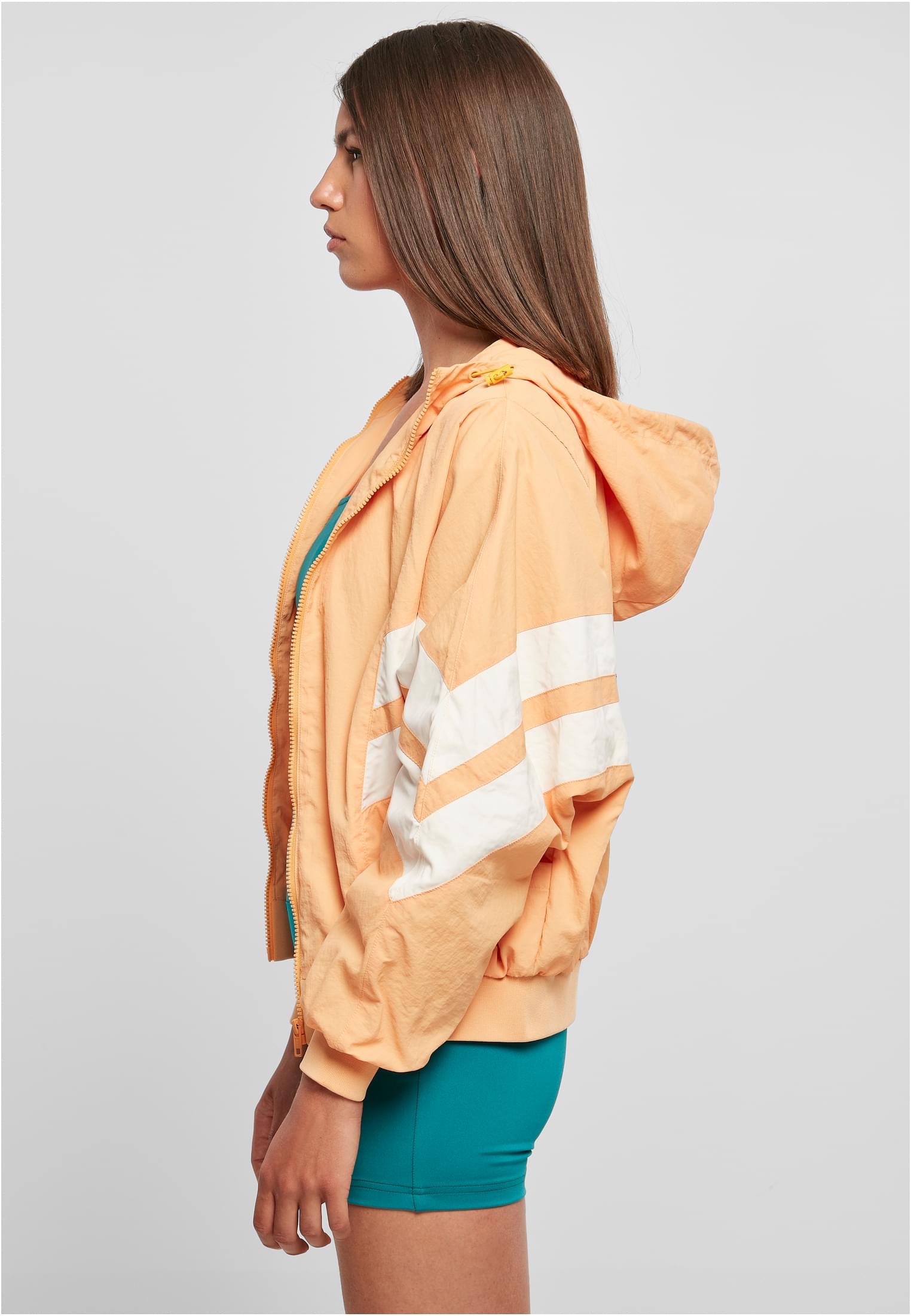 Ladies Crinkle Batwing Jacket col.paleorange/whitesand 3XL - variant image 1