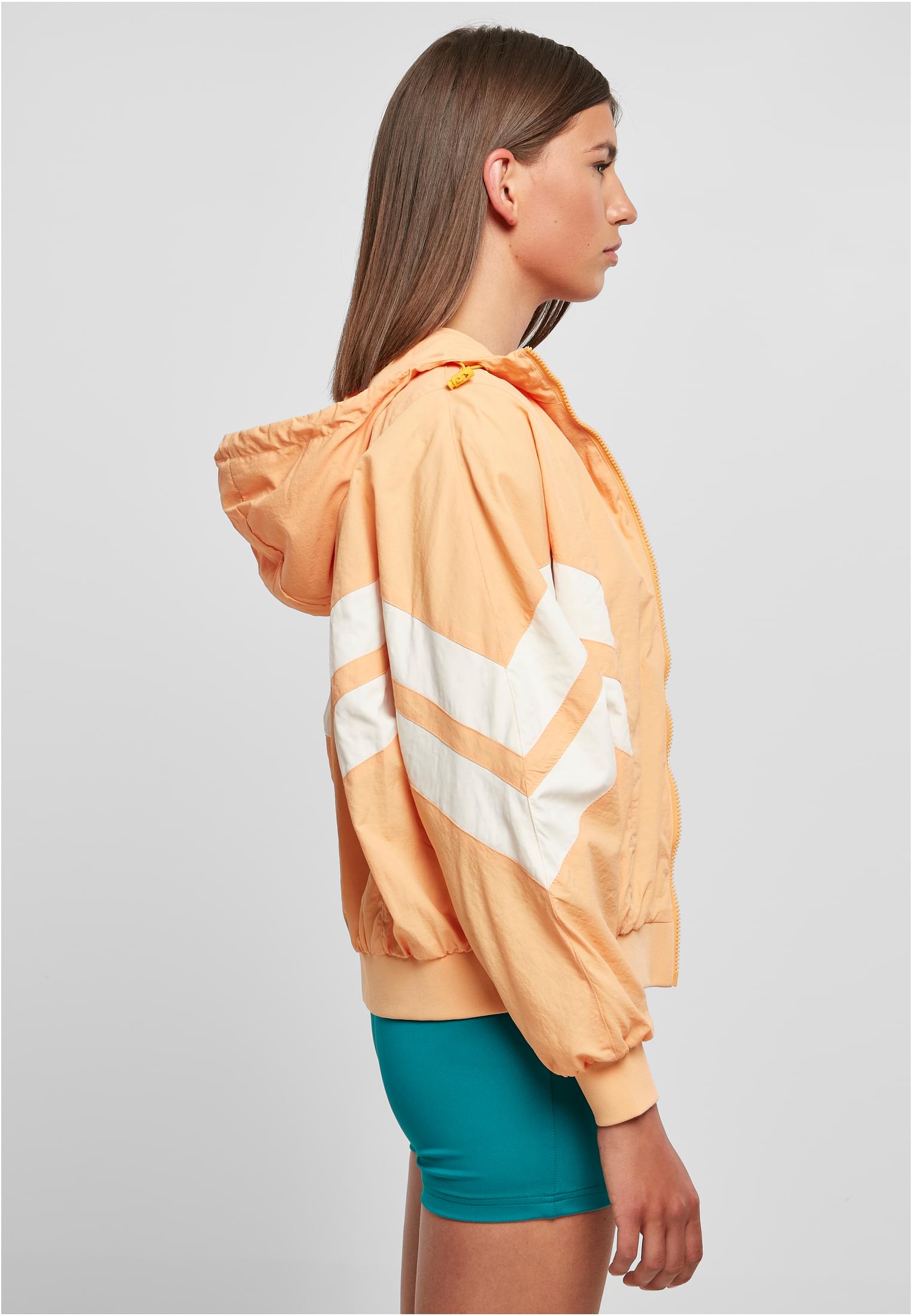 Ladies Crinkle Batwing Jacket col.paleorange/whitesand 3XL - variant image 3