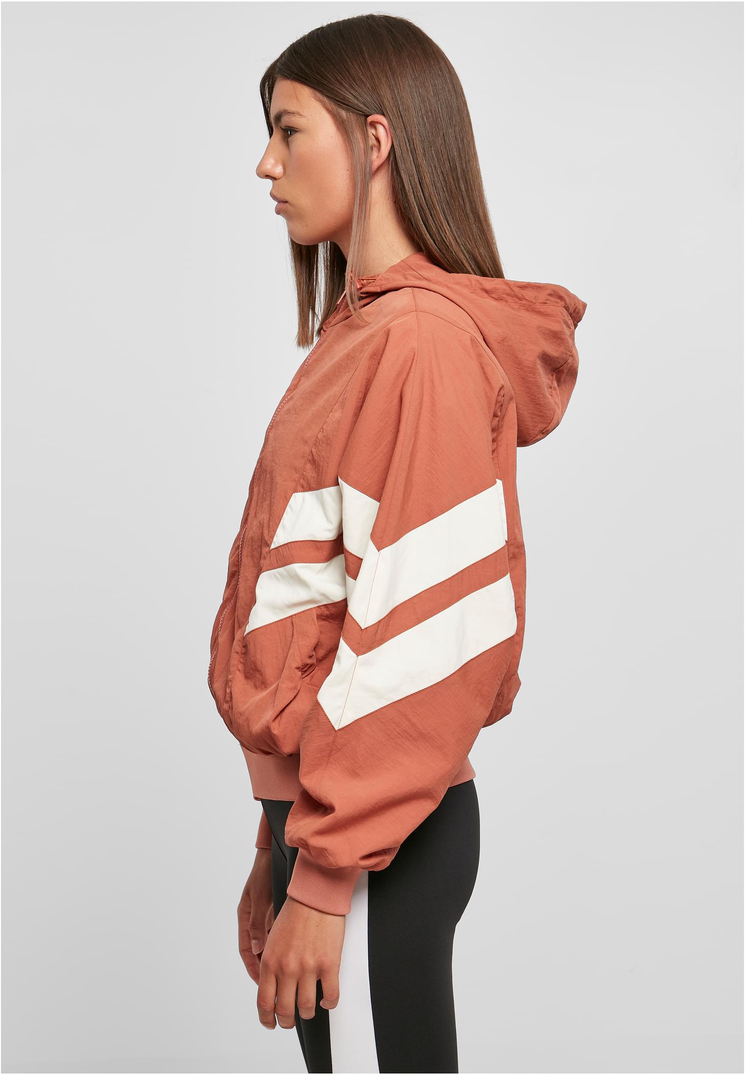 Ladies Crinkle Batwing Jacket terracotta/whitesand 3XL - variant image 1