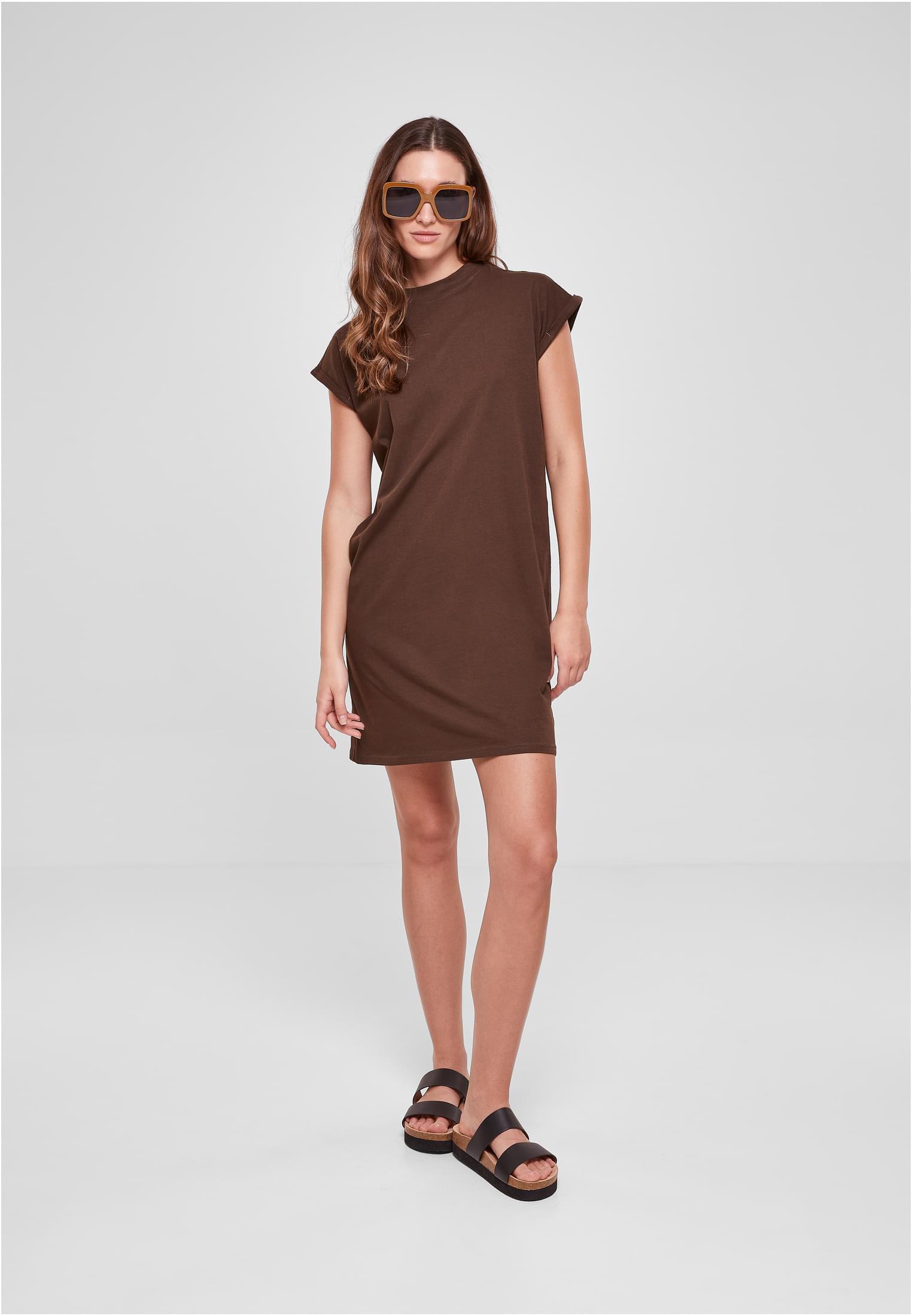 Ladies Turtle Extended Shoulder Dress brown 3XL - variant image 4