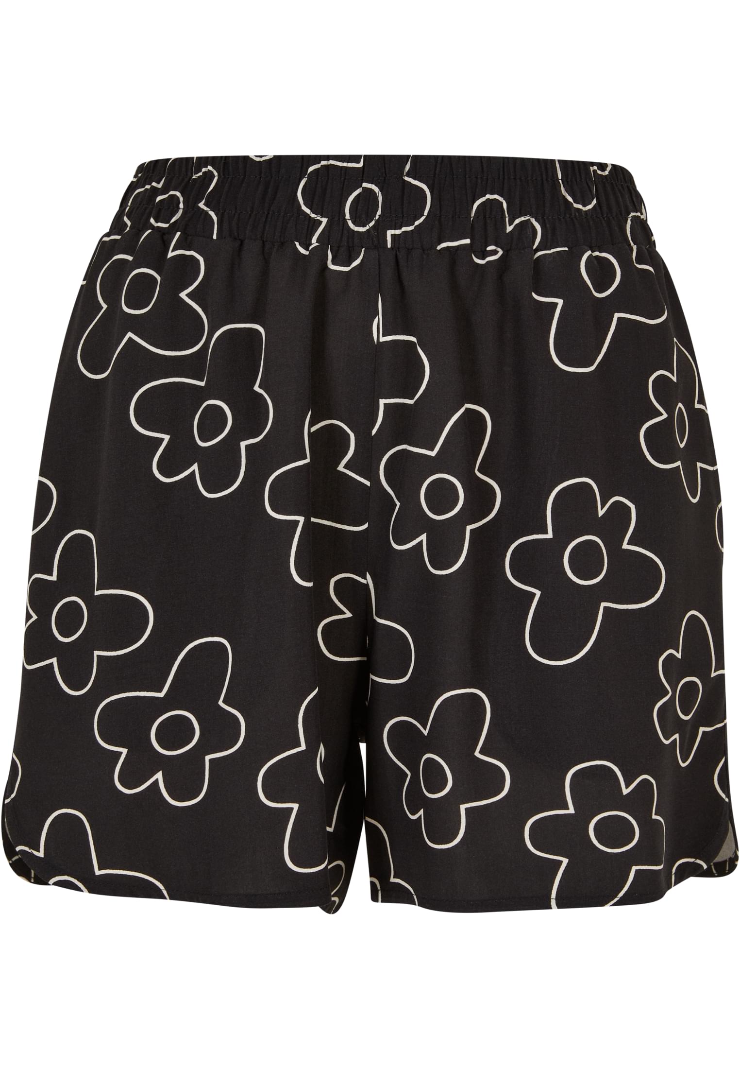 Ladies AOP Viscose Resort Shorts blackflower 3XL - variant image 5