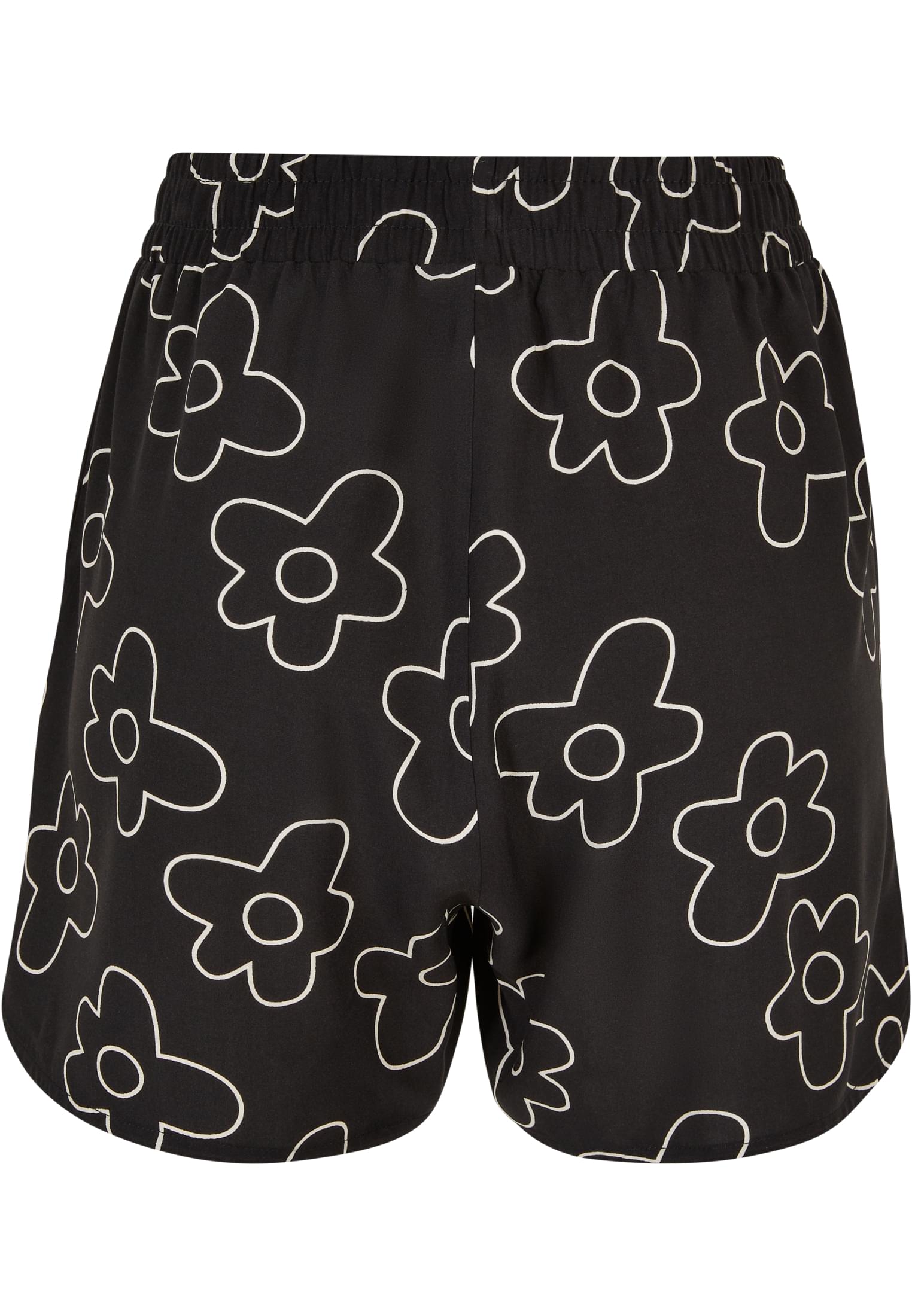 Ladies AOP Viscose Resort Shorts blackflower 3XL - variant image 7