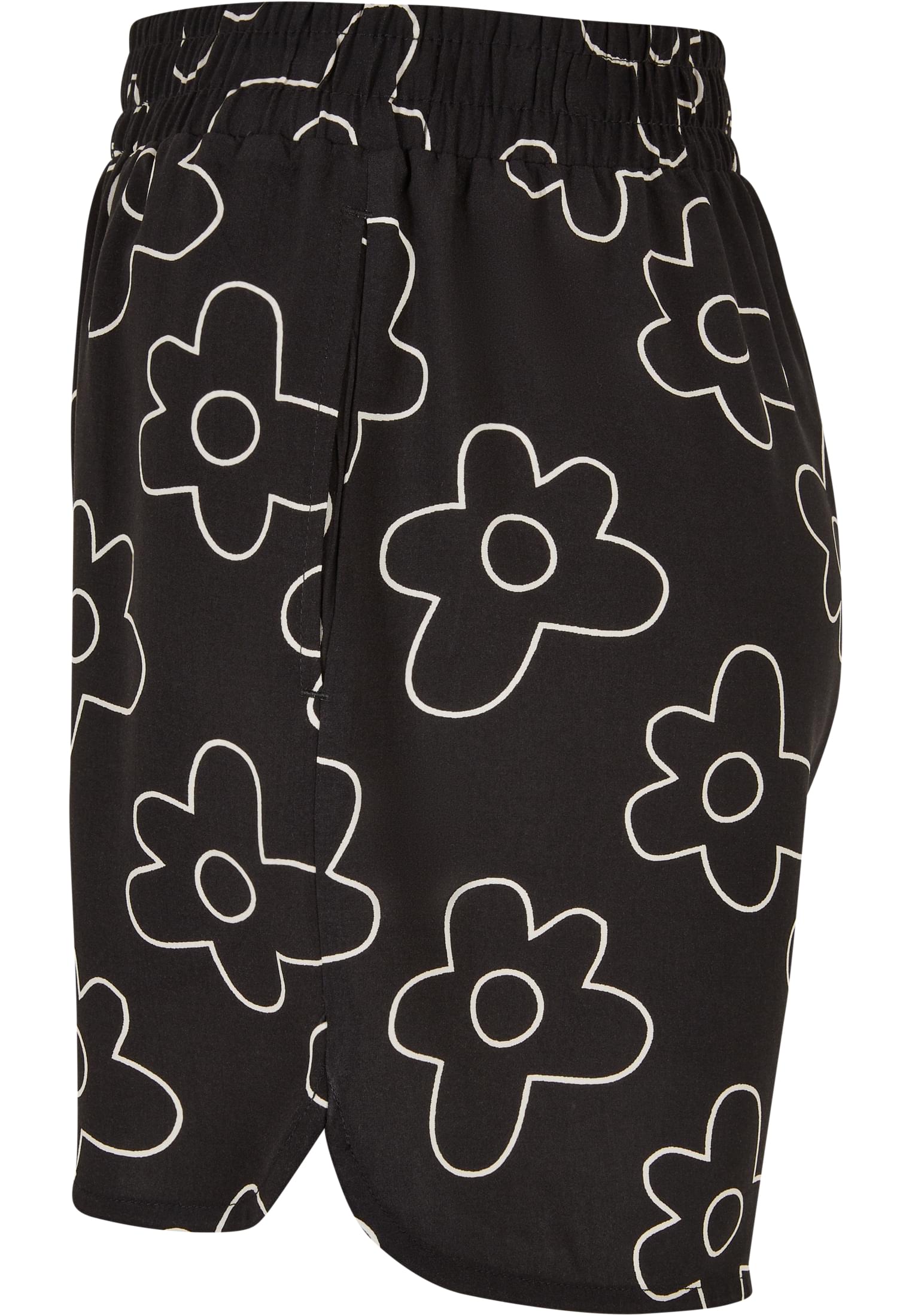 Ladies AOP Viscose Resort Shorts blackflower 3XL - variant image 6