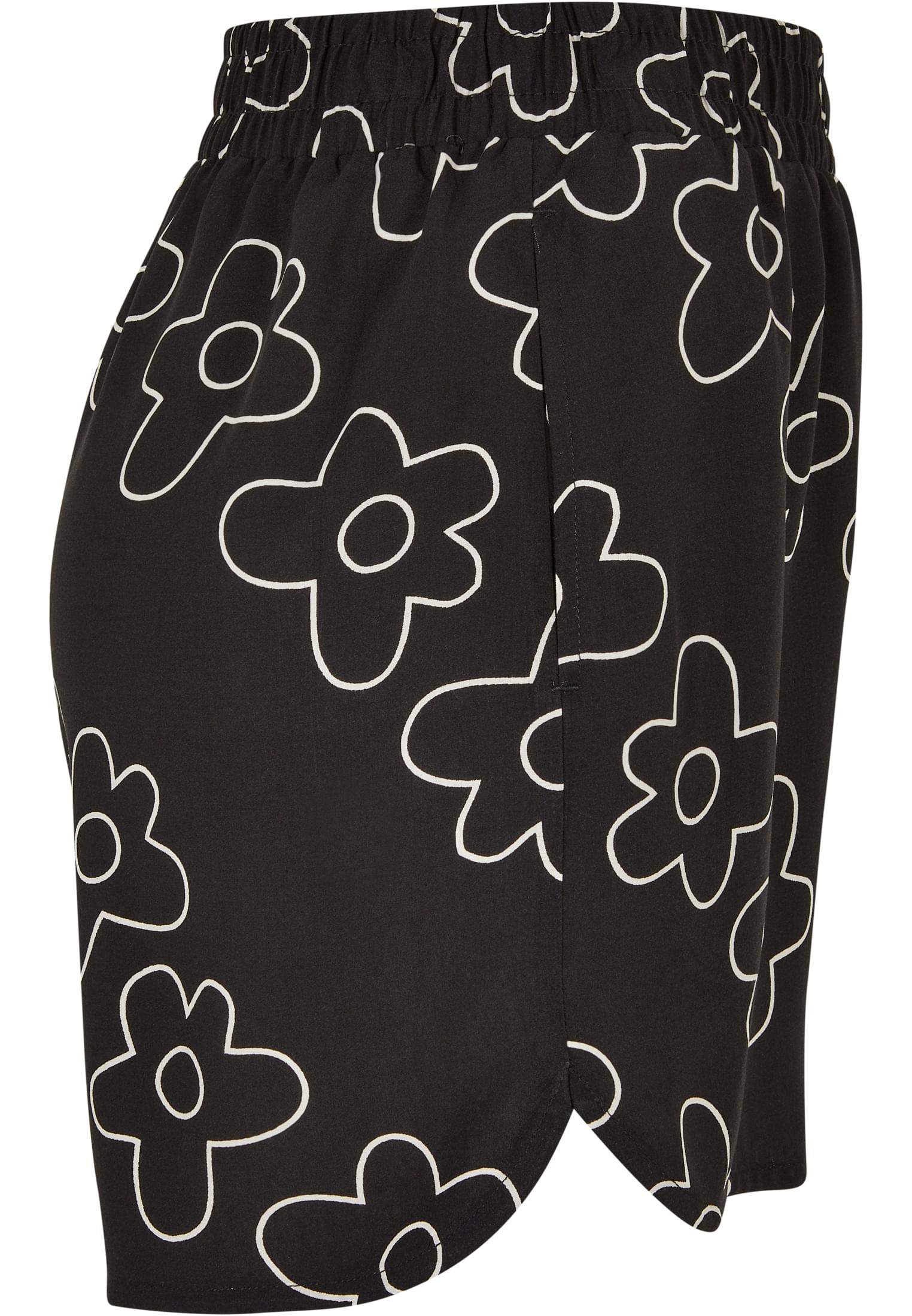 Ladies AOP Viscose Resort Shorts blackflower 3XL - variant image 8