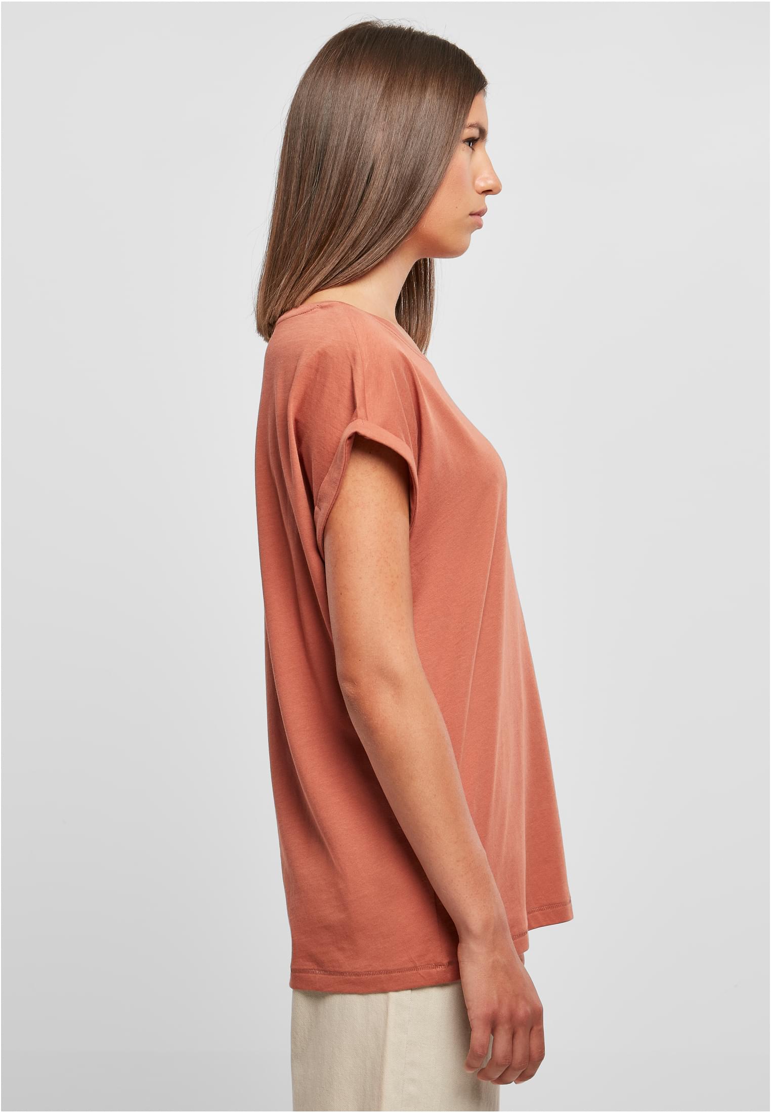 Frauen Verlängerter Schulter T-Shirt terrakotta 3XL
 - variant image 3