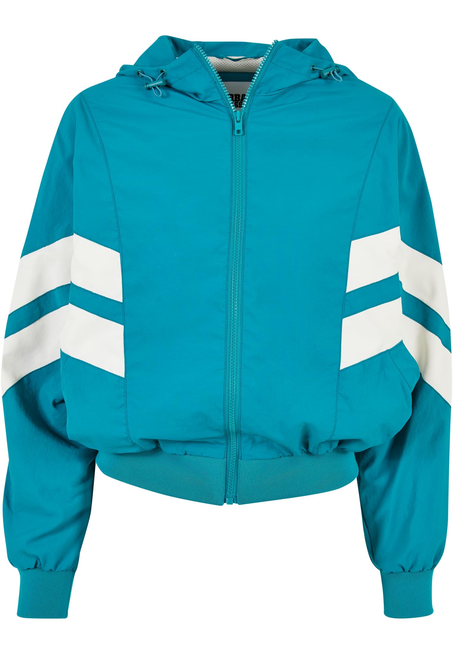 Ladies Crinkle Batwing Jacket watergreen/whitesand 3XL - variant image 5
