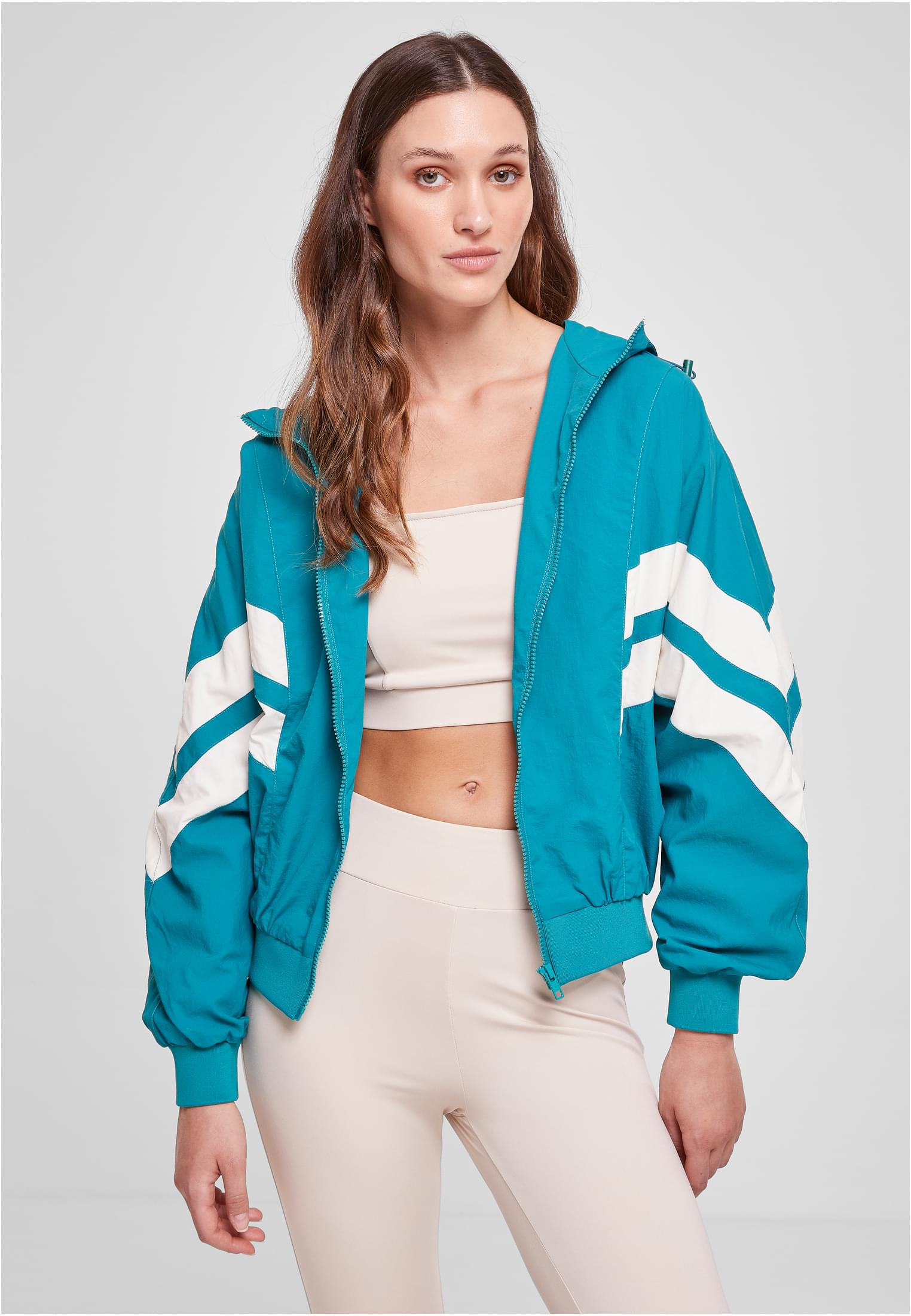 Ladies Crinkle Batwing Jacket watergreen/whitesand 3XL - alternate variant 6