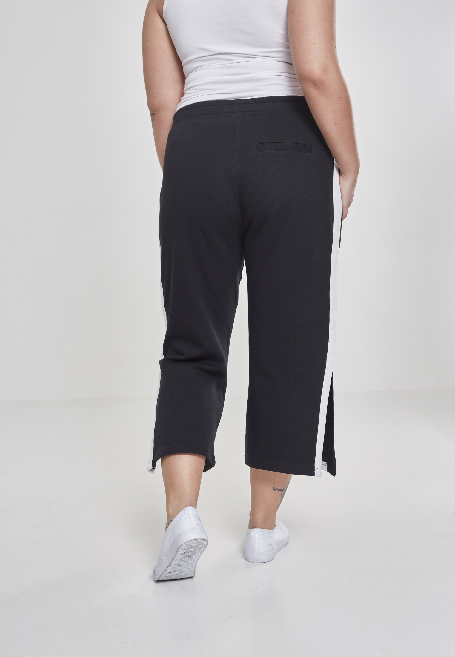 Ladies Taped Terry Culotte black/white 3XL - variant image 2