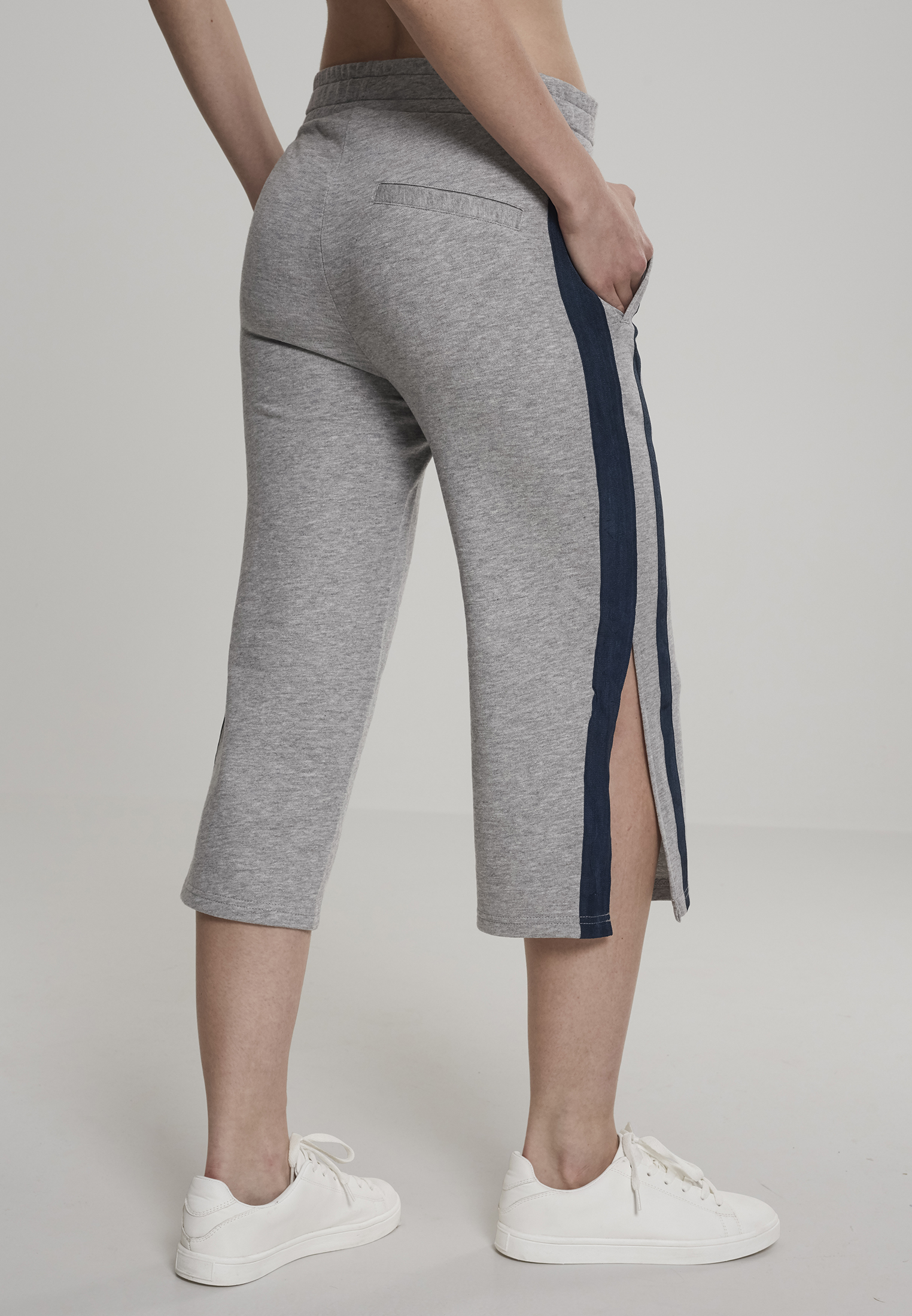 Ladies Taped Terry Culotte grey/navy L - variant image 1