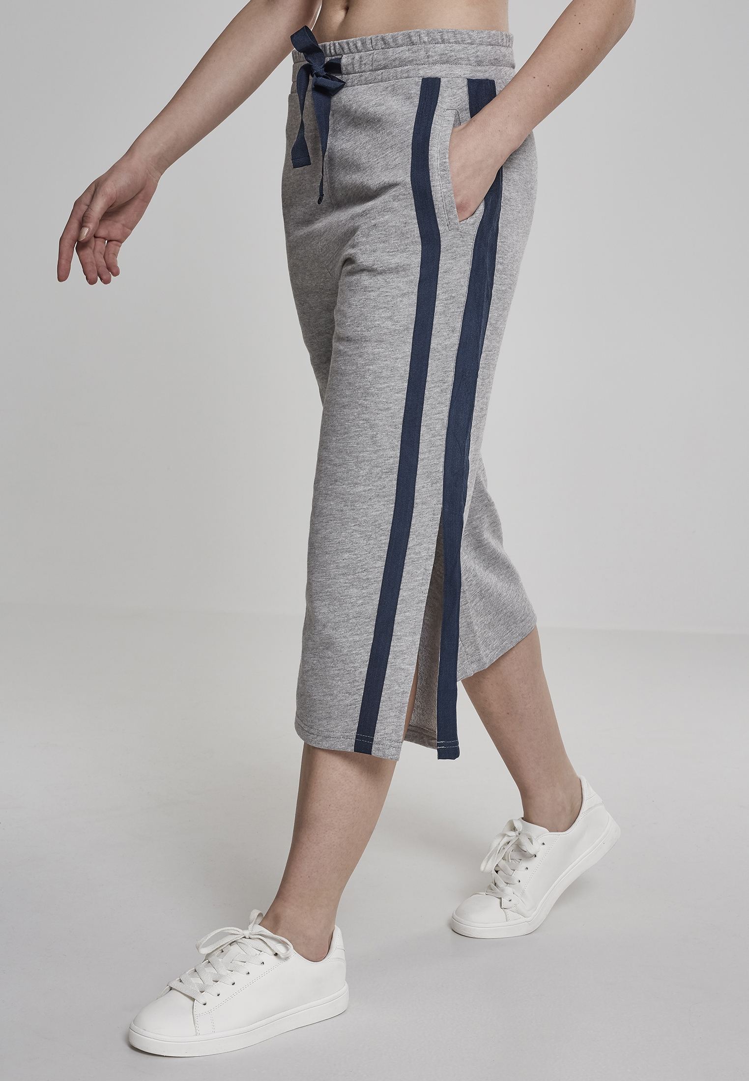 Ladies Taped Terry Culotte grey/navy L - variant image 2