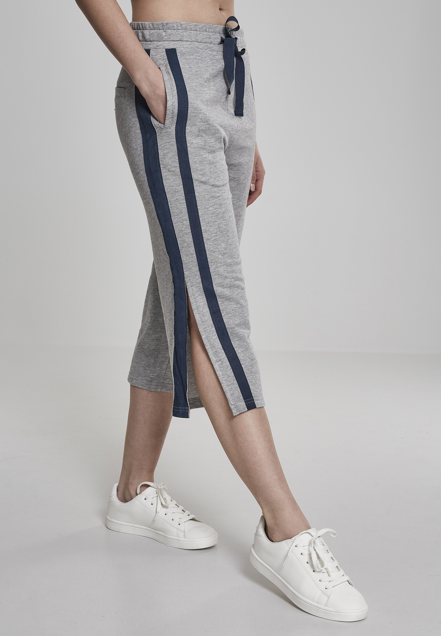 Ladies Taped Terry Culotte grey/navy L - variant image 3