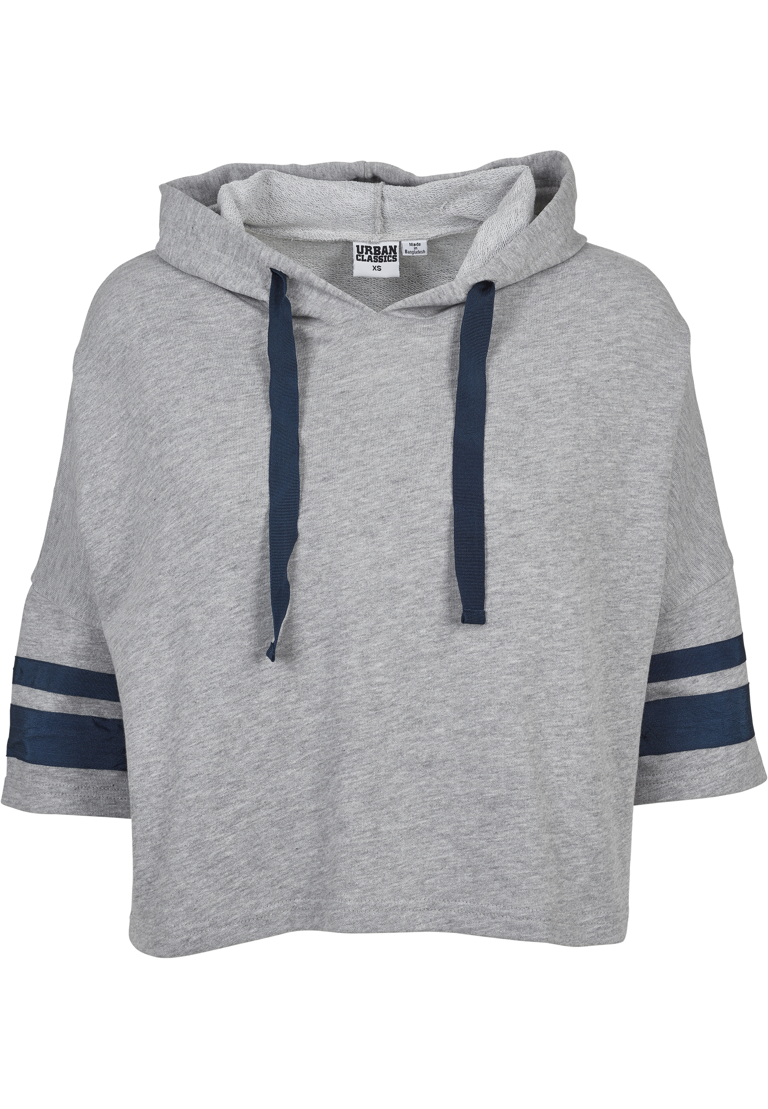 Ladies Taped Short Sleeve Hoody grey/navy L - variant image 11