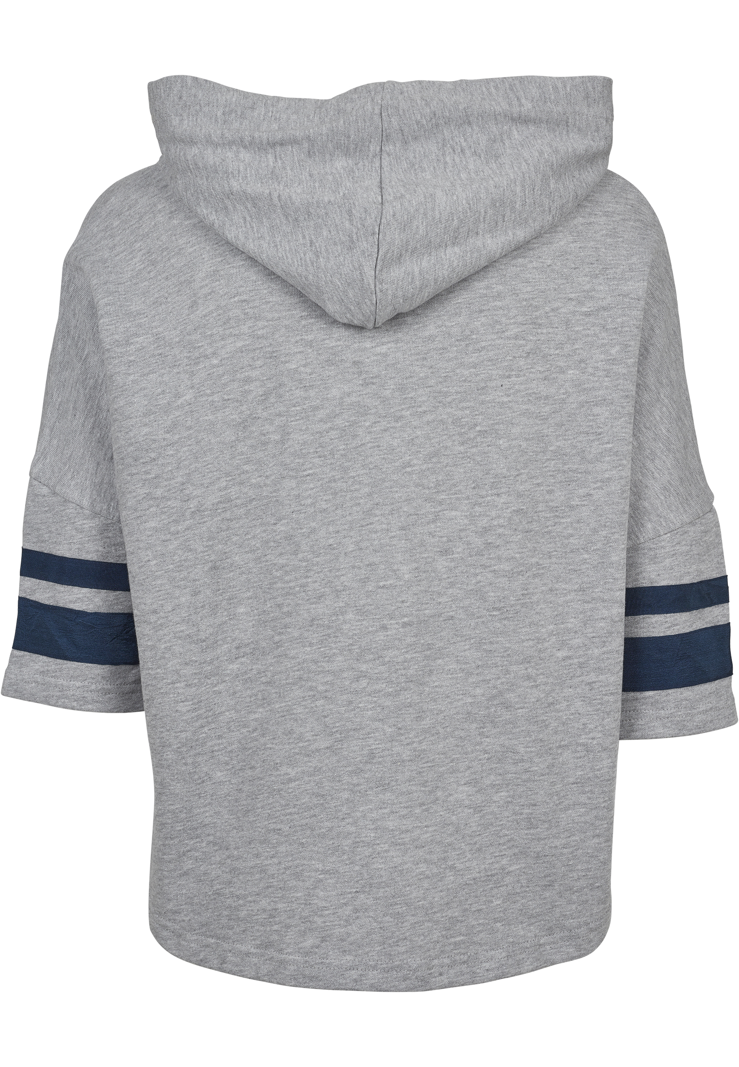 Ladies Taped Short Sleeve Hoody grey/navy L - variant image 12