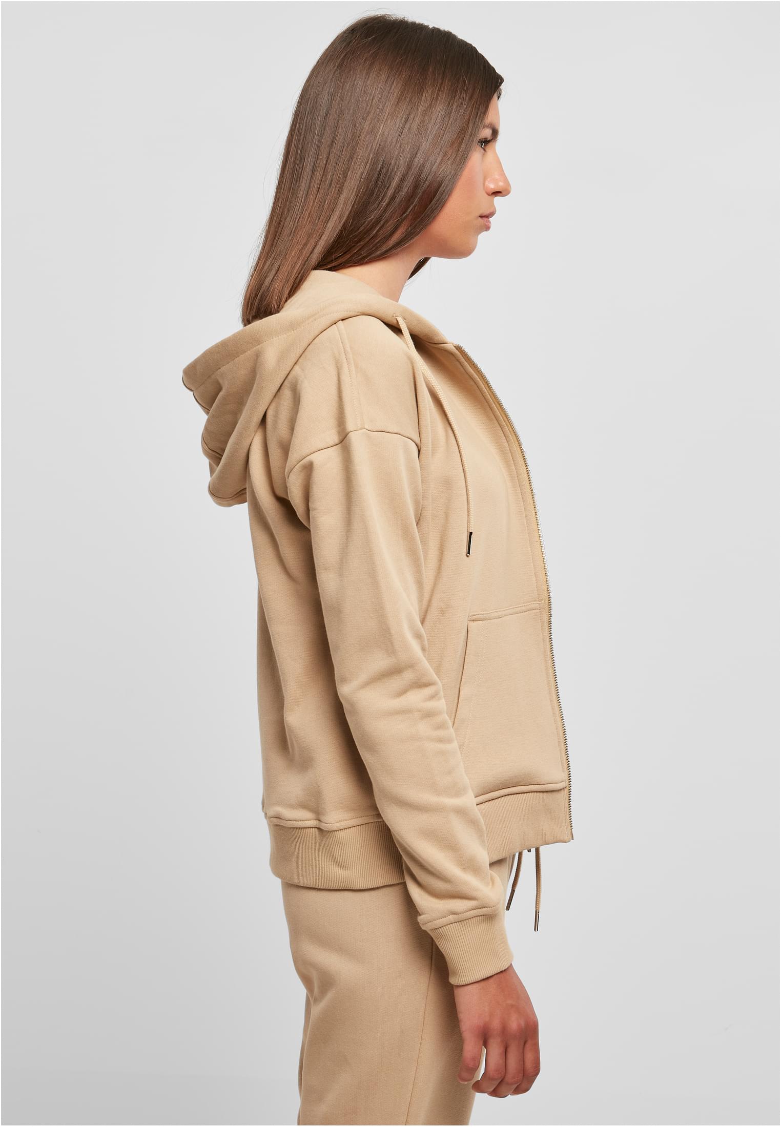 Ladies Organic Terry Zip Hoody unionbeige 3XL - variant image 3