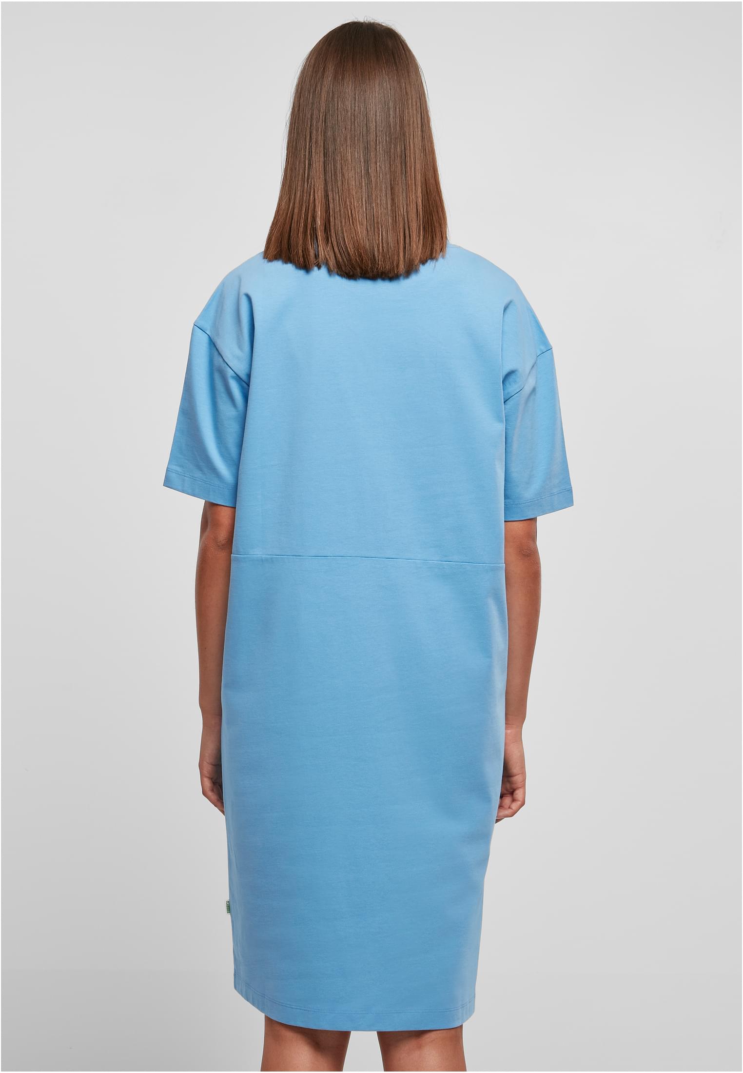 Ladies Organic Oversized Slit Tee Dress horizonblue 3XL - variant image 2