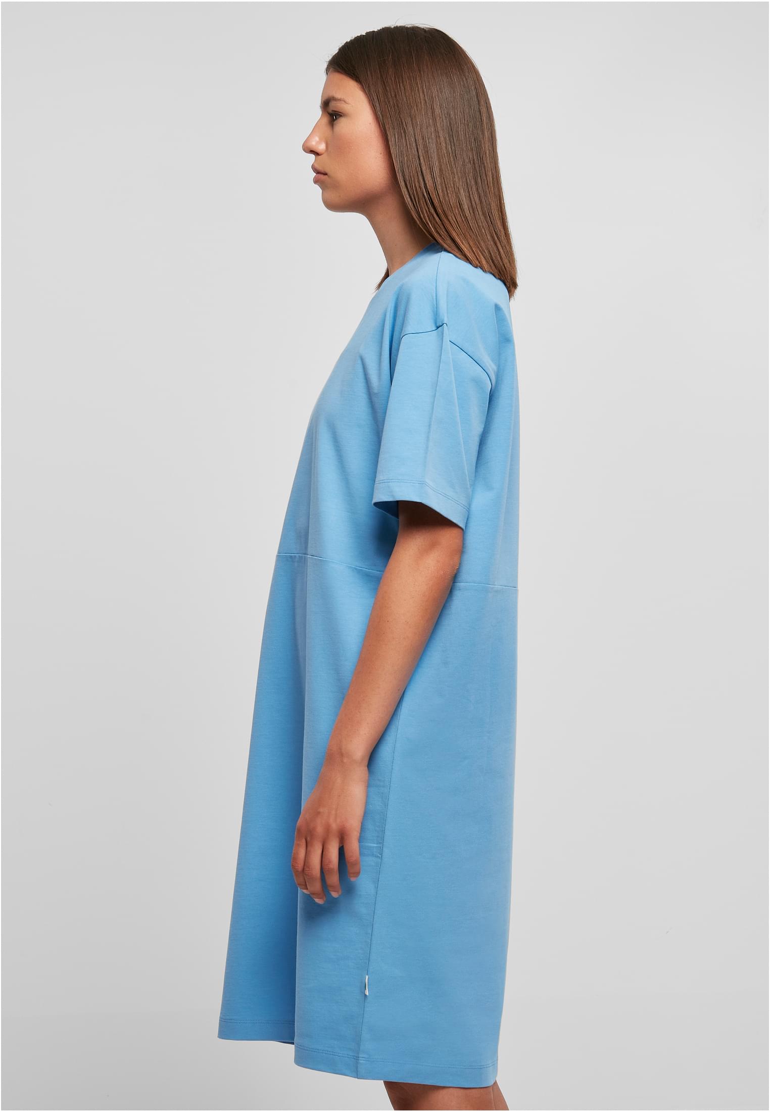 Ladies Organic Oversized Slit Tee Dress horizonblue 3XL - variant image 1
