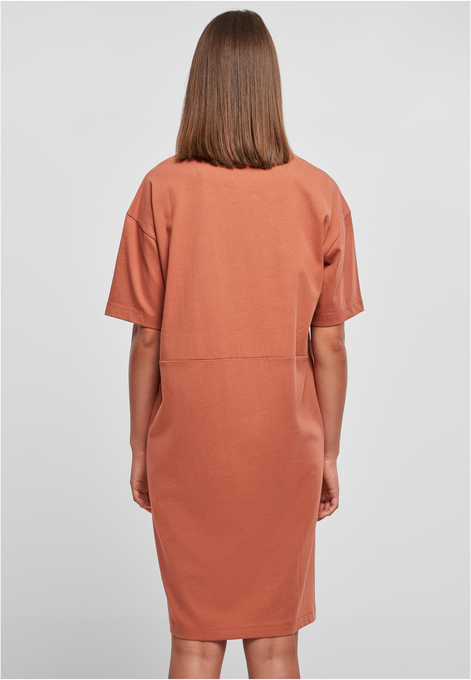 Ladies Organic Oversized Slit Tee Dress terracotta 3XL - variant image 2