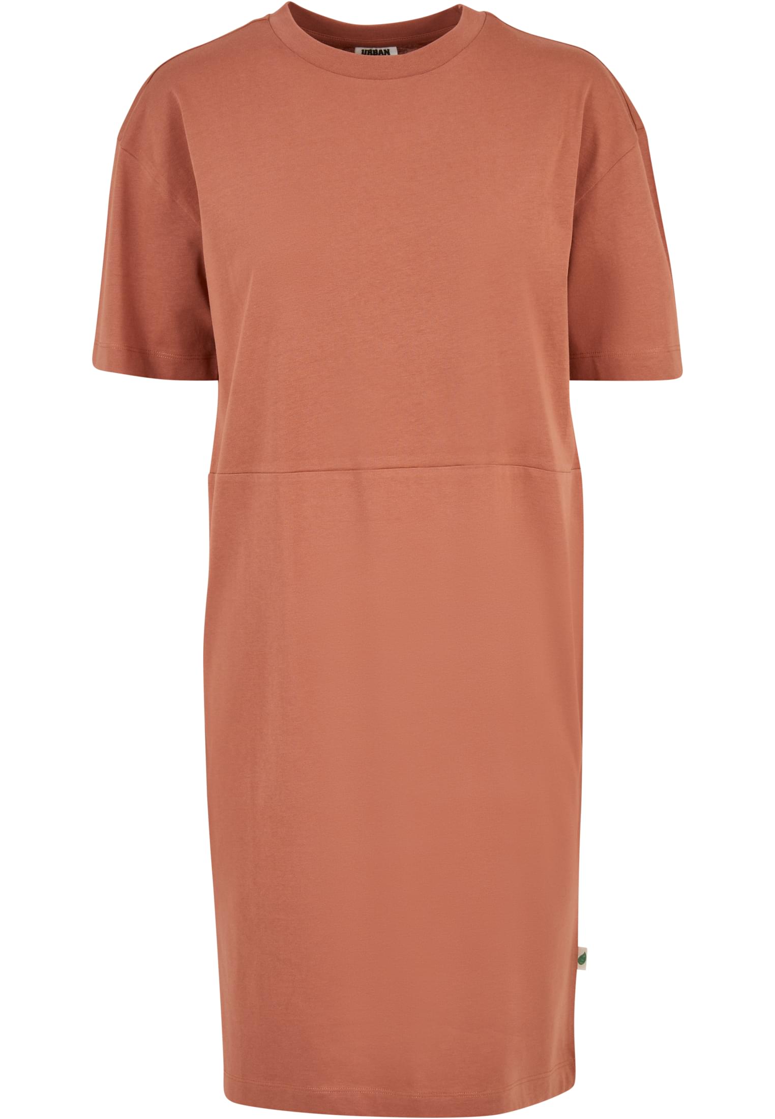Ladies Organic Oversized Slit Tee Dress terracotta 3XL - variant image 5