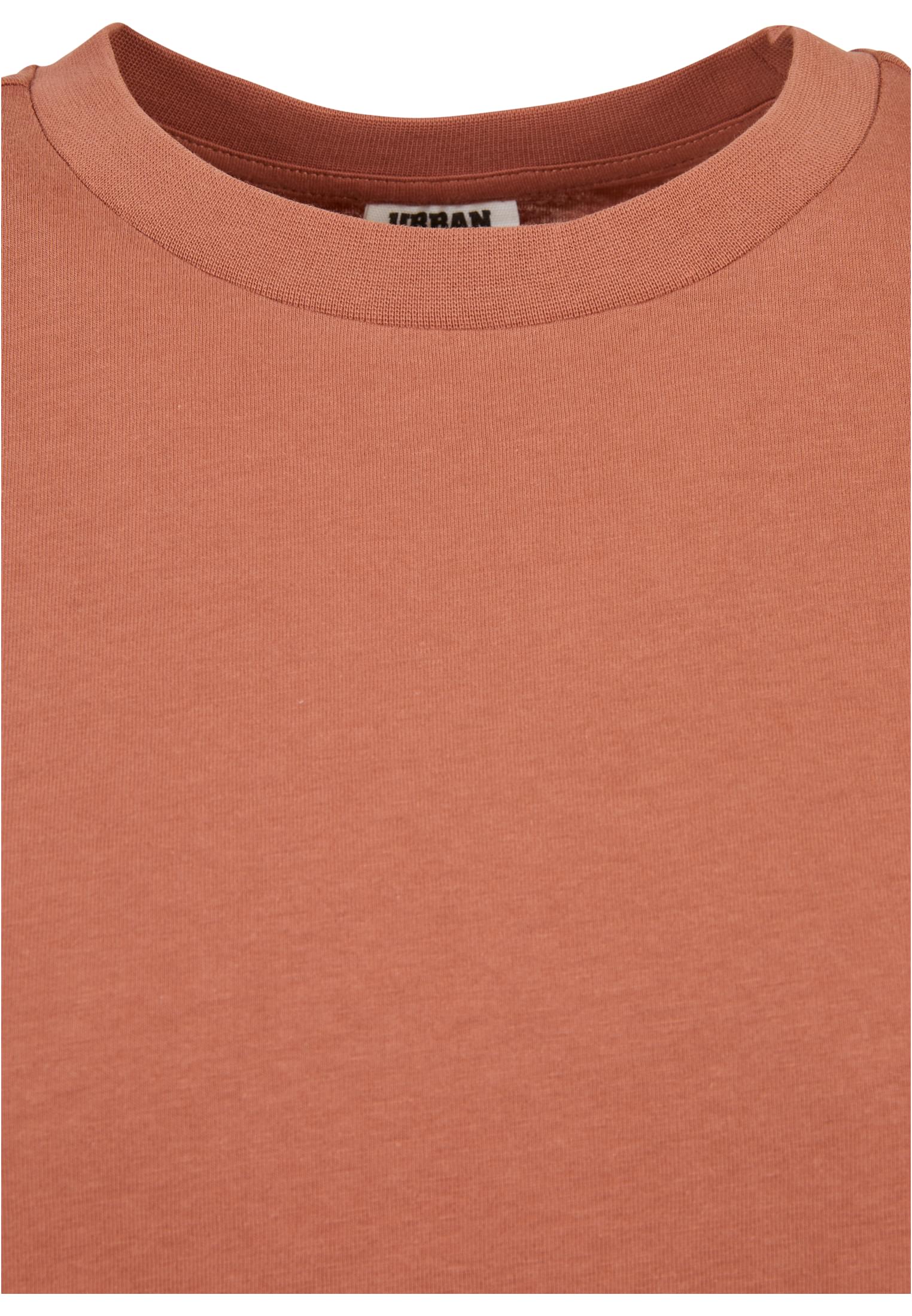 Ladies Organic Oversized Slit Tee Dress terracotta 3XL - variant image 7